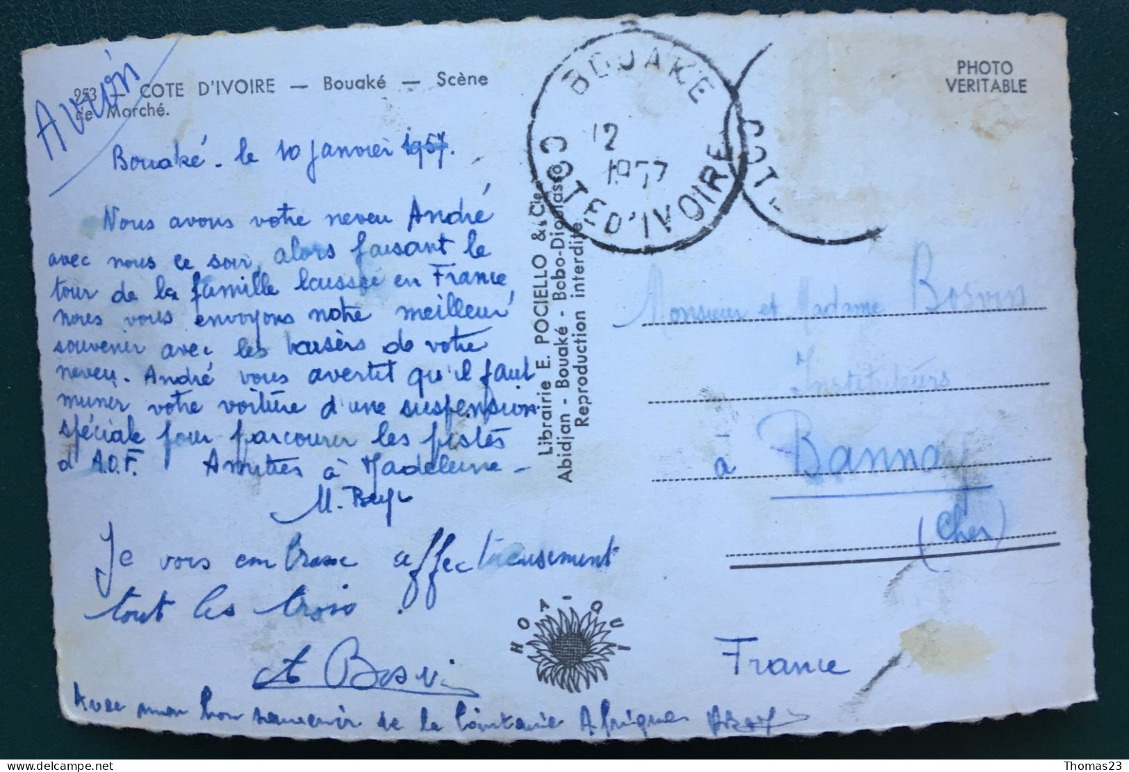 Bouaké, Scène De Marché, Lib Pociello, N° 953 - Costa De Marfil