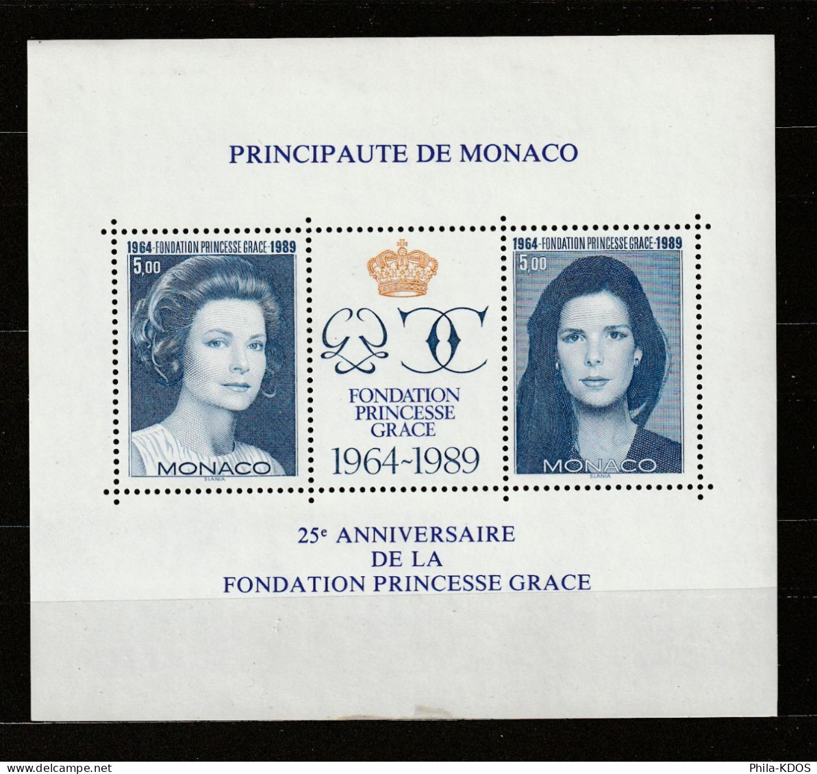 (+ KDO Voir Le 2ème Scan) " PRINCE RAINIER III " Sur BF  NEUF ** MNH De MONACO De 1989. N° YT BF 45. A Saisir !!! - Blocs