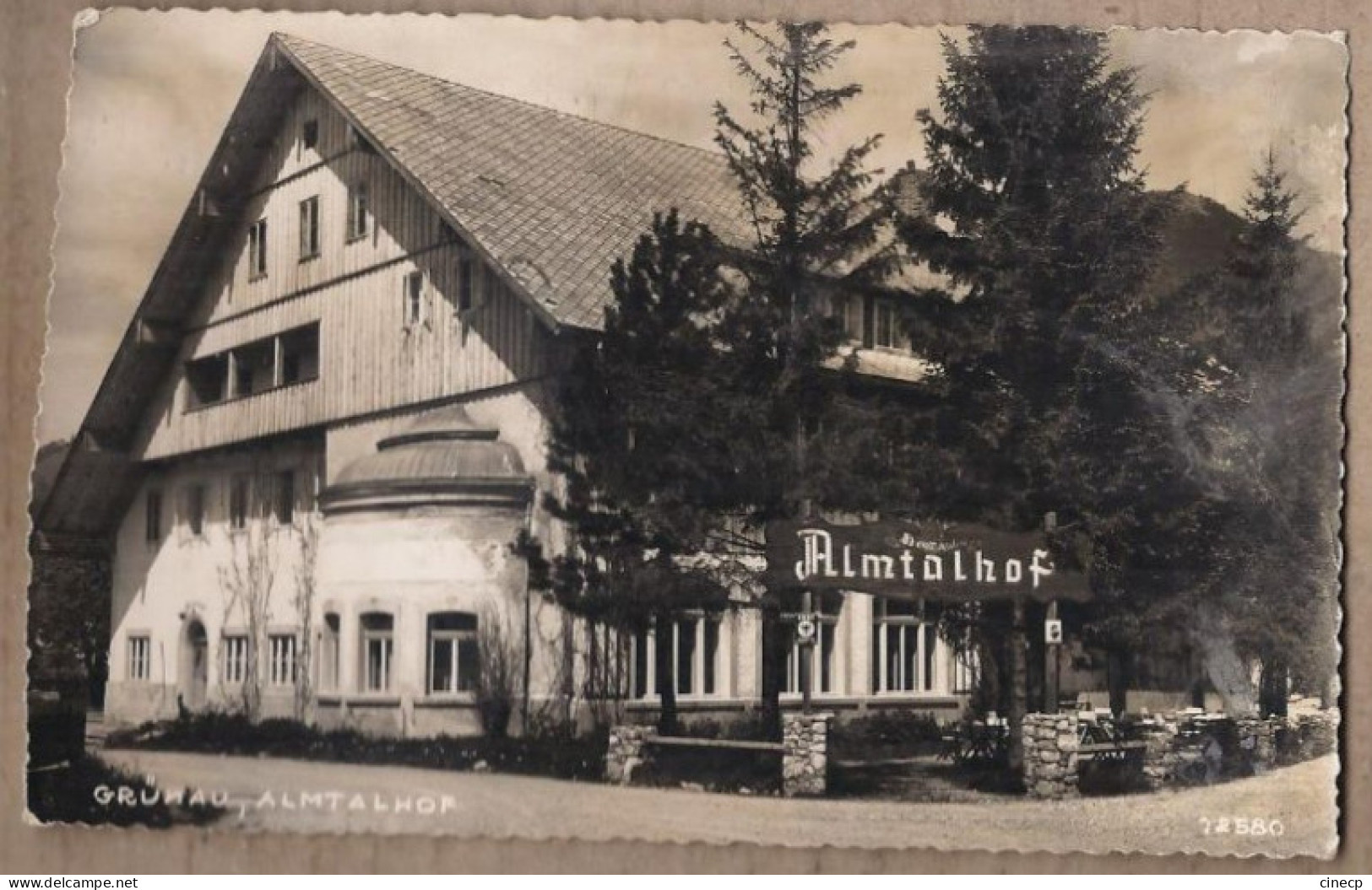 CPSM AUTRICHE - GRÜNAU - ALMTALHOF - TB PLAN Entrée Et Façade Etablissement + Terrasse - Sonstige & Ohne Zuordnung