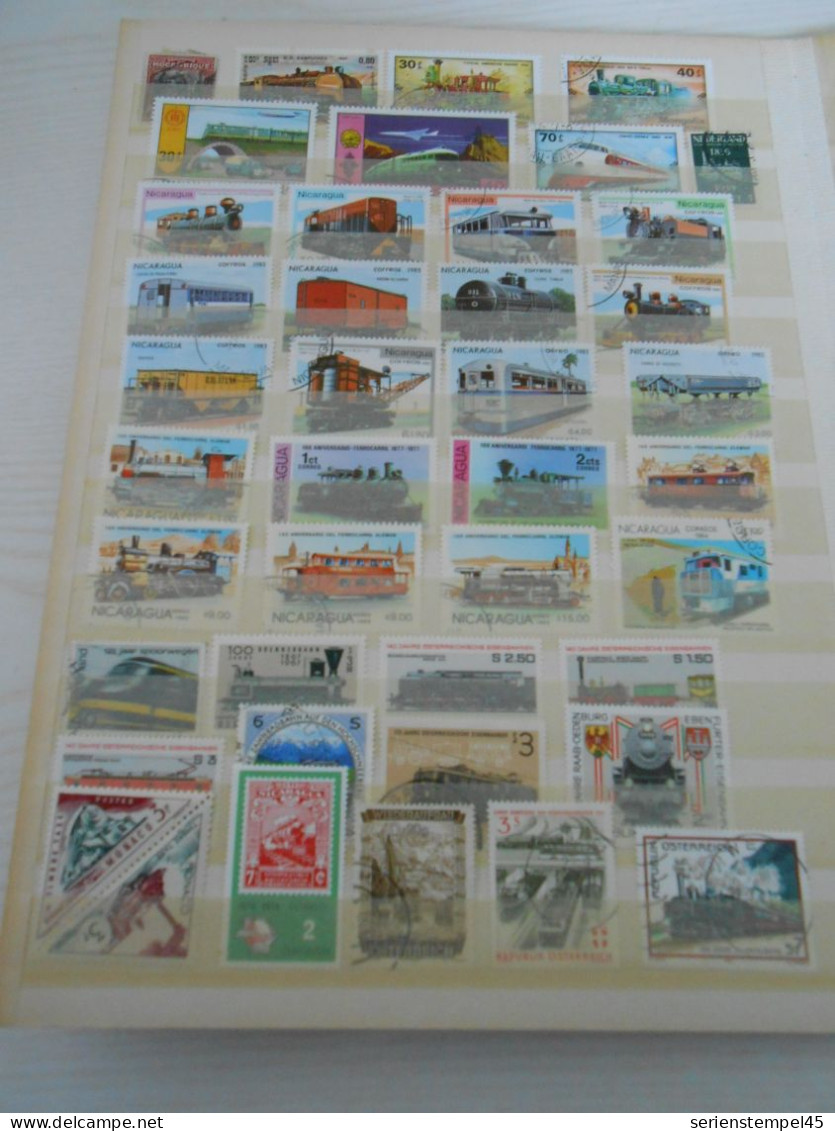 Lot Mit Briefmarken Motiv Eisenbahn 2 - Eisenbahnen