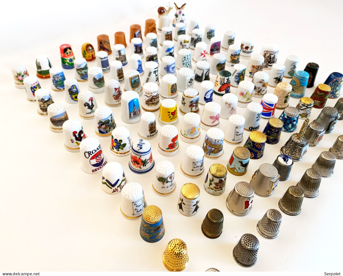 Lot De 110 Dés à Coudre - Thimbles