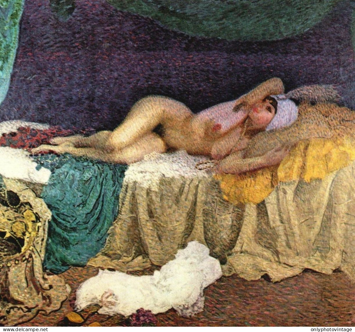 Cammillo Innocenti, Nudo Artistico, La Sultana, Stampa Epoca Vintage Print - Estampas & Grabados