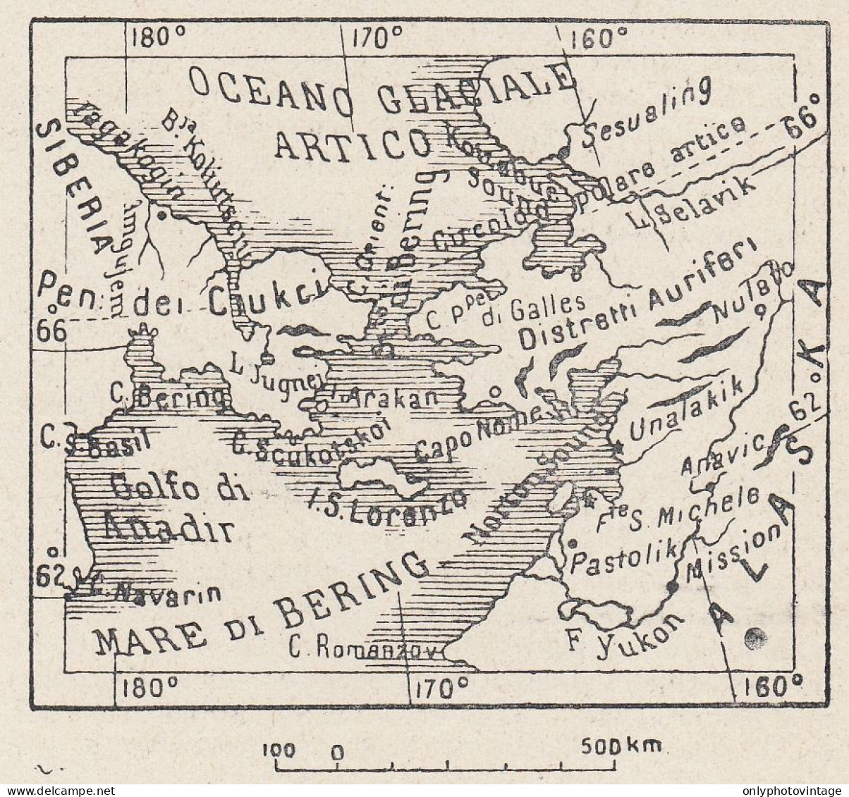 Moldavia, Bessarabia, 1907 Carta Geografica Epoca, Vintage Map - Landkarten