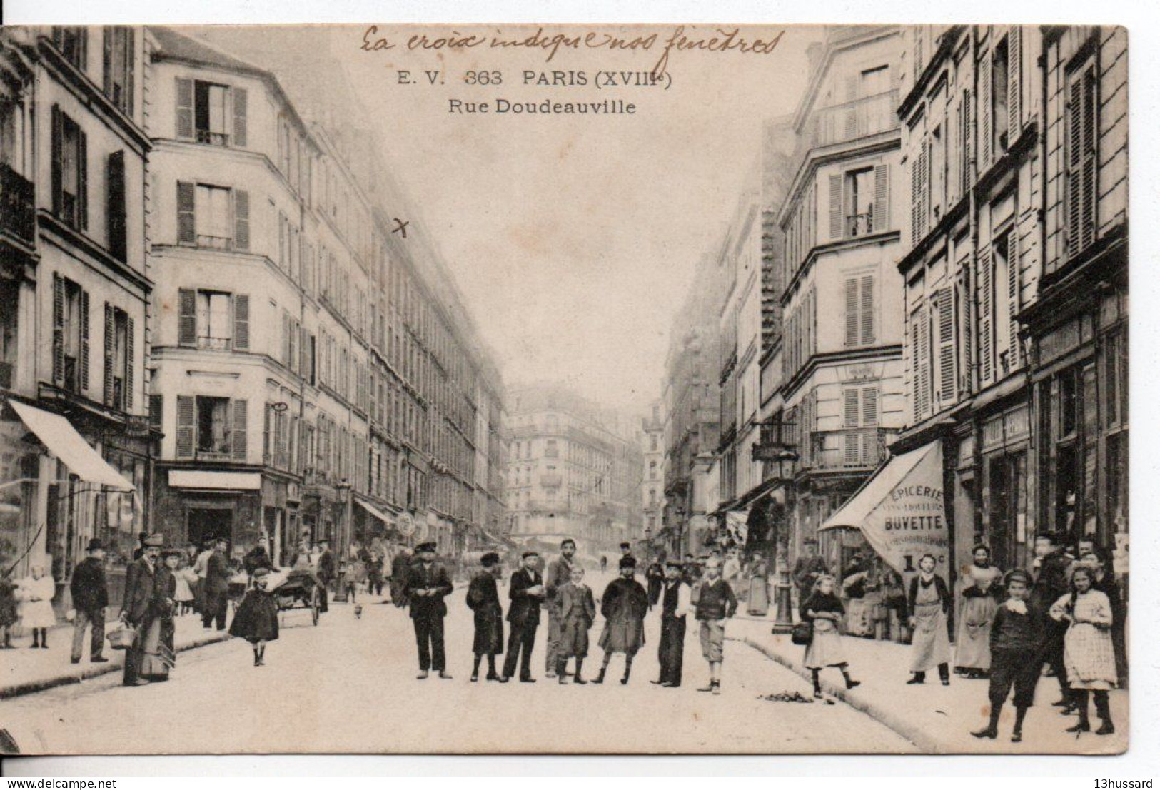 Carte Postale Ancienne Paris - Rue Doudeauville - District 18