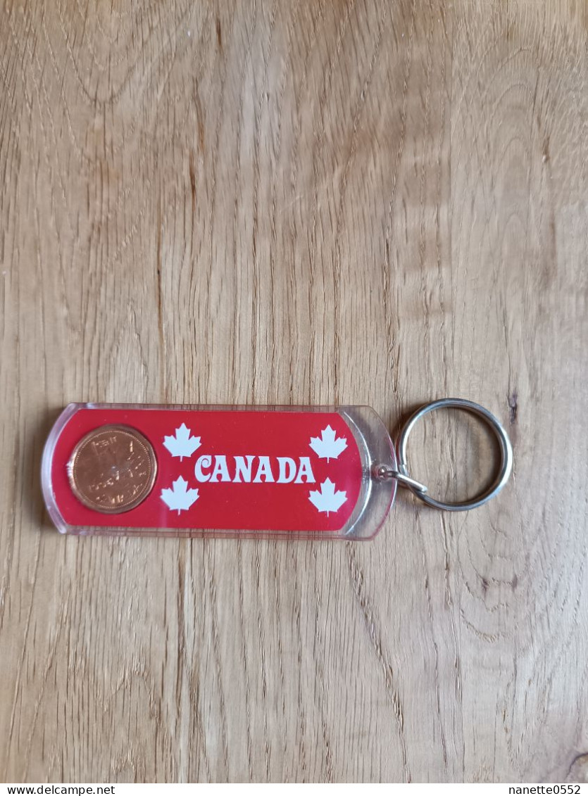 Porte Clé - CANADA - Avec Une Pièce De 1 Cent - Portachiavi