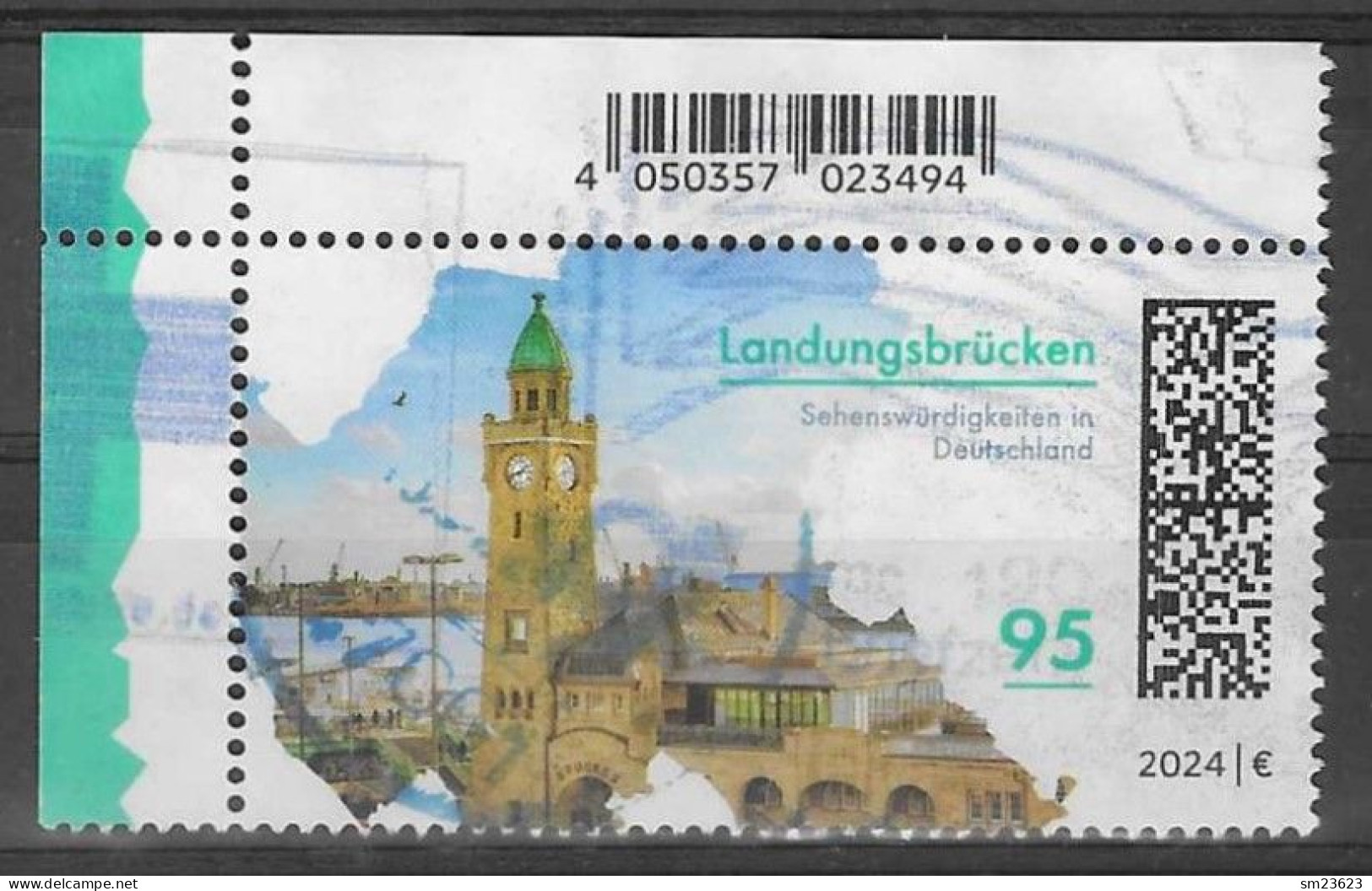 BRD 2024 Mi.Nr. 3818 , Landungsbrücken - Nassklebend - Gestempelt / Fine Used / (o) - Usati