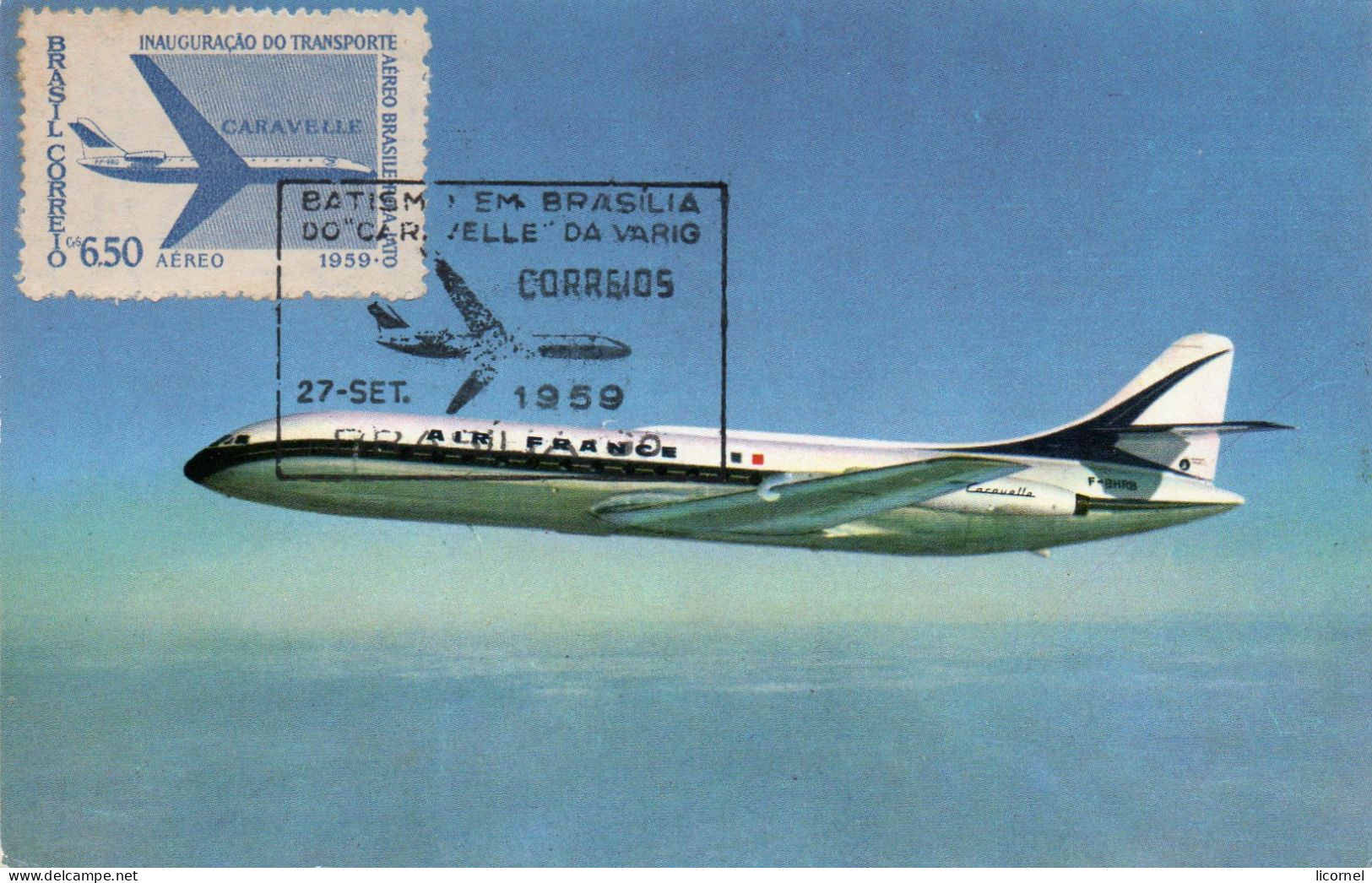 Bresil: Carte Maxi 1959 : Caravelle - Cartoline Maximum