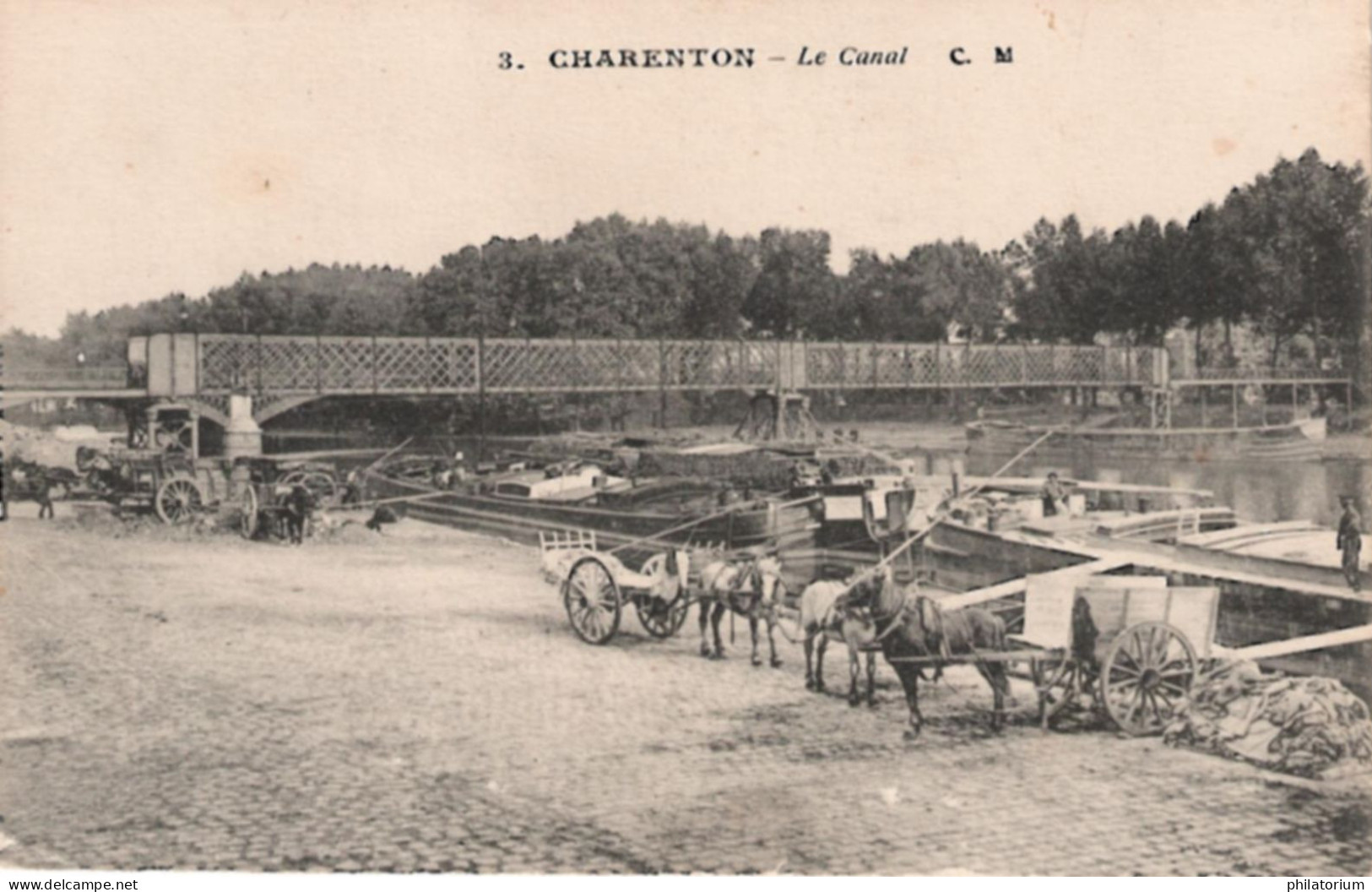 94  CHARENTON   Le Canal (le Quai Et La Passerelle) - Charenton Le Pont