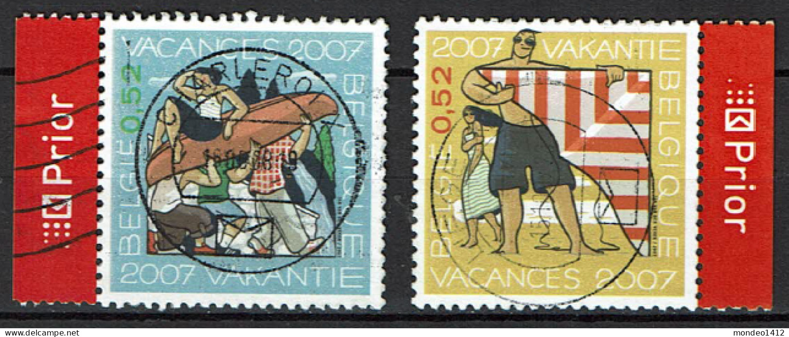 België OBP 3667/3668 - Zomerzegels, Vakantie, Vliegers, Kajaks - Used Stamps