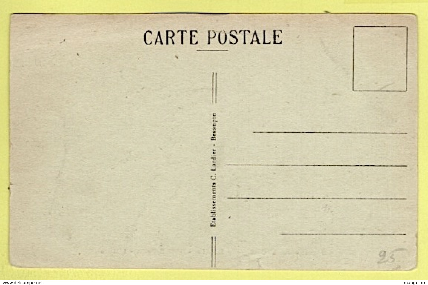 25 DOUBS / BASSINS DU DOUBS / 4° BASSIN  -  CÔTÉ SUISSE  -  L'HÔTEL / ANIMÉE - Altri & Non Classificati