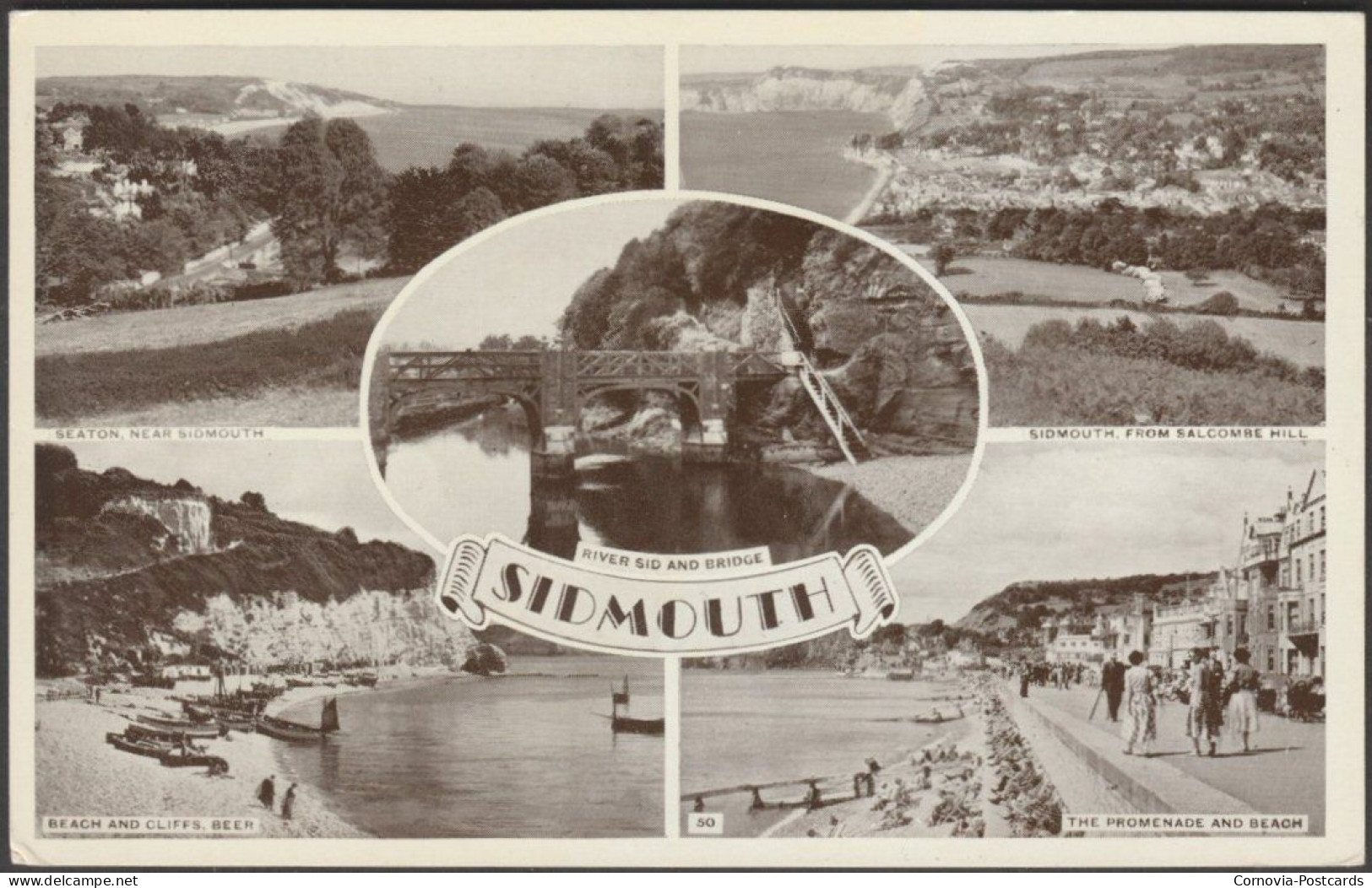 Multiview, Sidmouth, Devon, C.1950 - Postcard - Autres & Non Classés