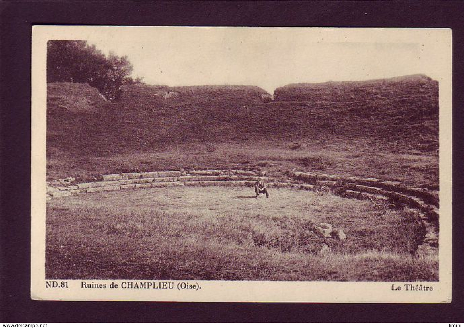 60 - CHAMPLIEU - LES RUINES - ANIMÉE -  - Other & Unclassified