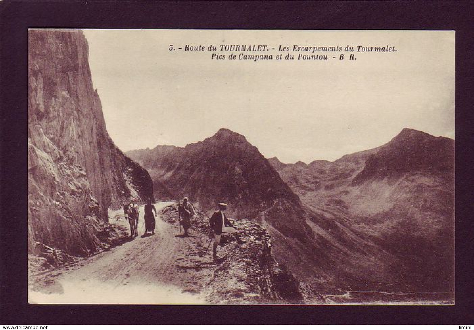 65 - LE TOURMALET - PICS DE CAMPANA ET DU L'OUNTOU - ANIMÉE -  - Autres & Non Classés