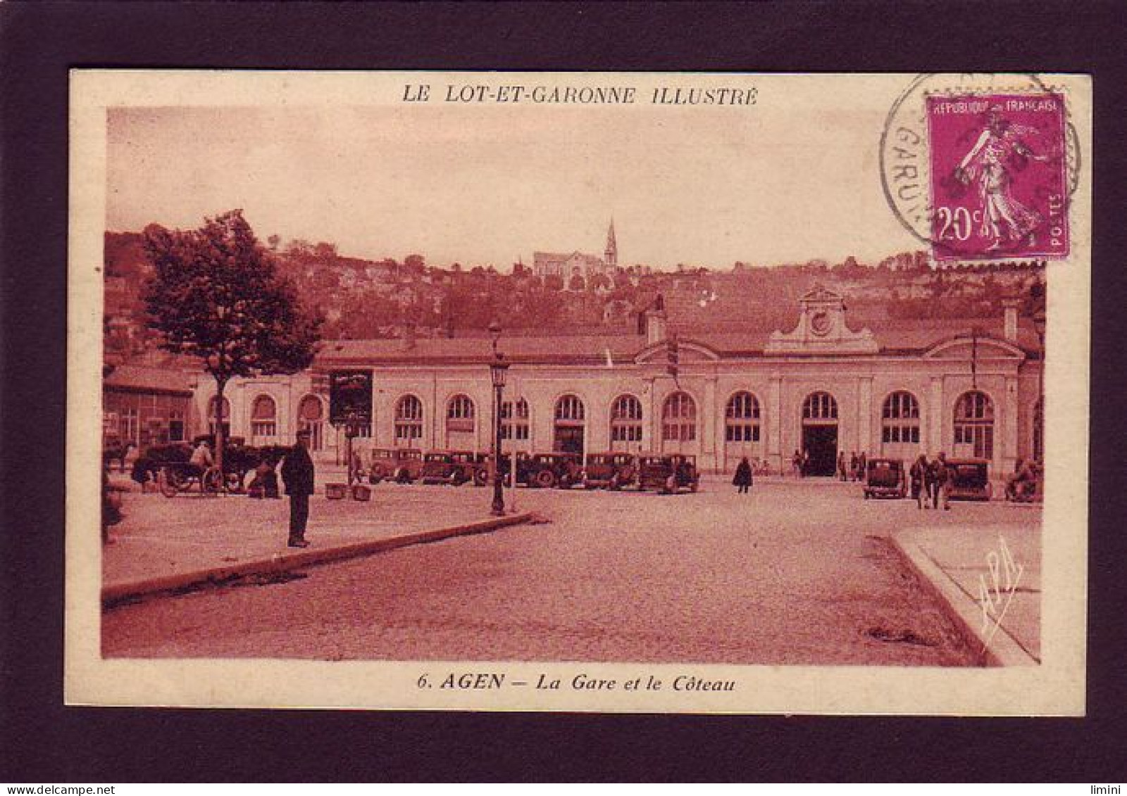 47 - AGEN - LA GARE ET LE COTEAU - AUTOMOBILE - ANIMÉE -  - Agen