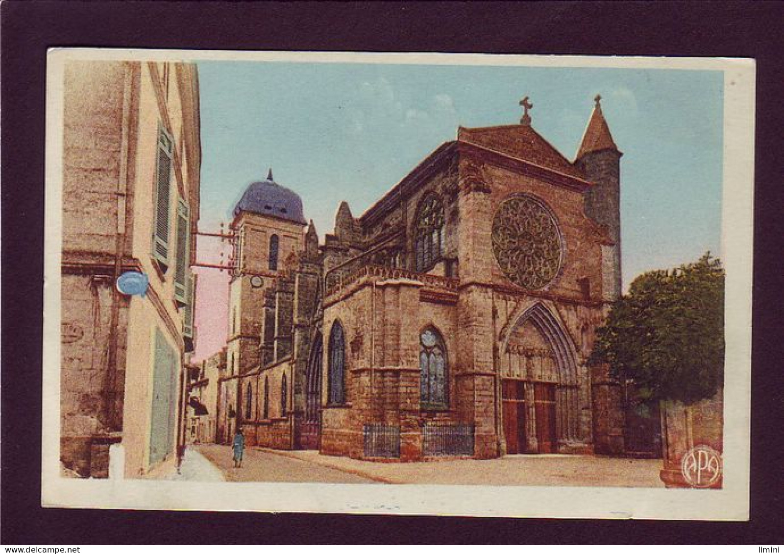 47 - MARMANDE - ÉGLISE NOTRE-DAME XIIIe ET XIVe SIECLE - COLORISÉE -  - Marmande