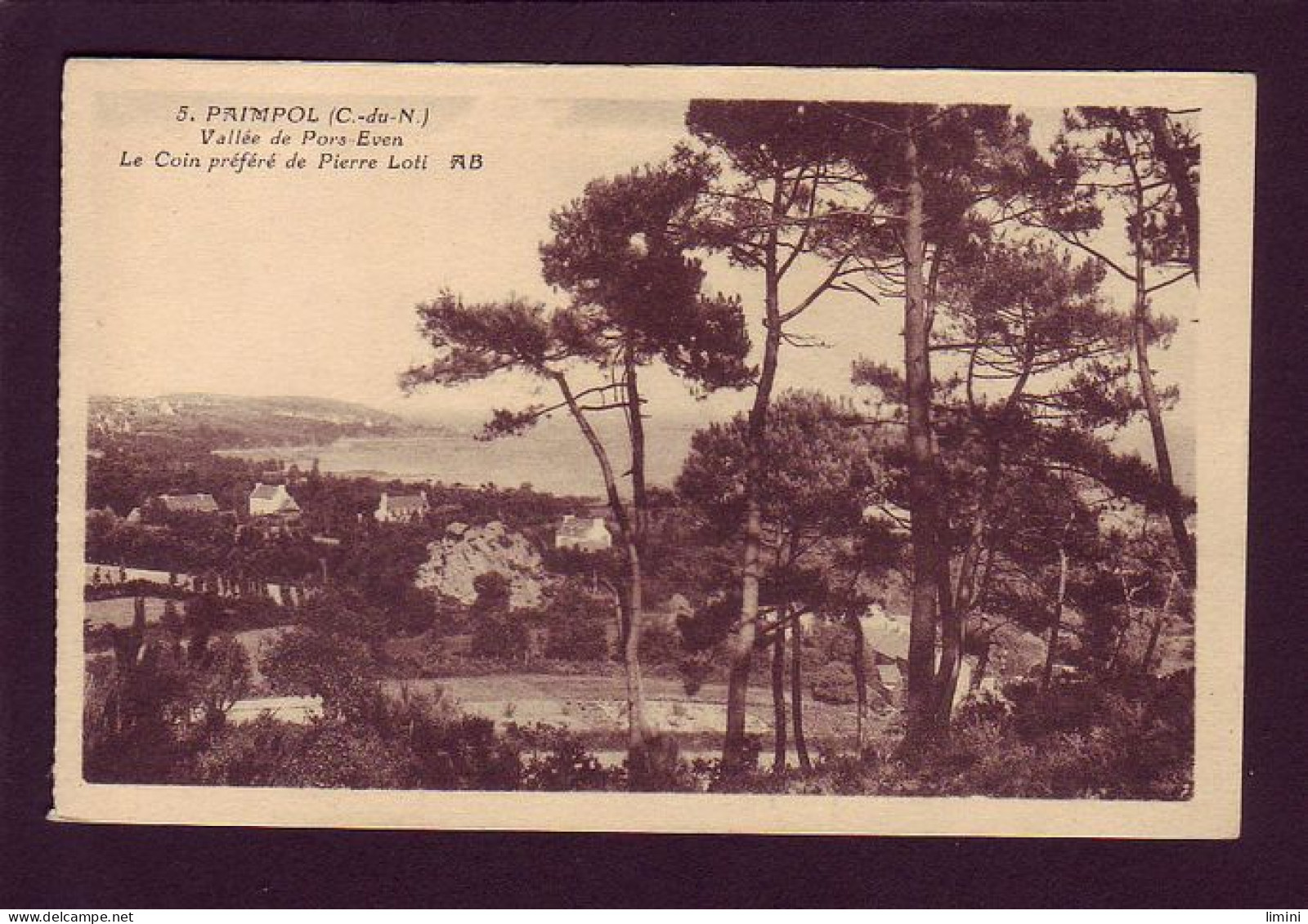 22 - PAIMPOL - VALLÉE DE PORS-EVEN - COIN PREFERE DE PIERRE LOTI -  - Paimpol