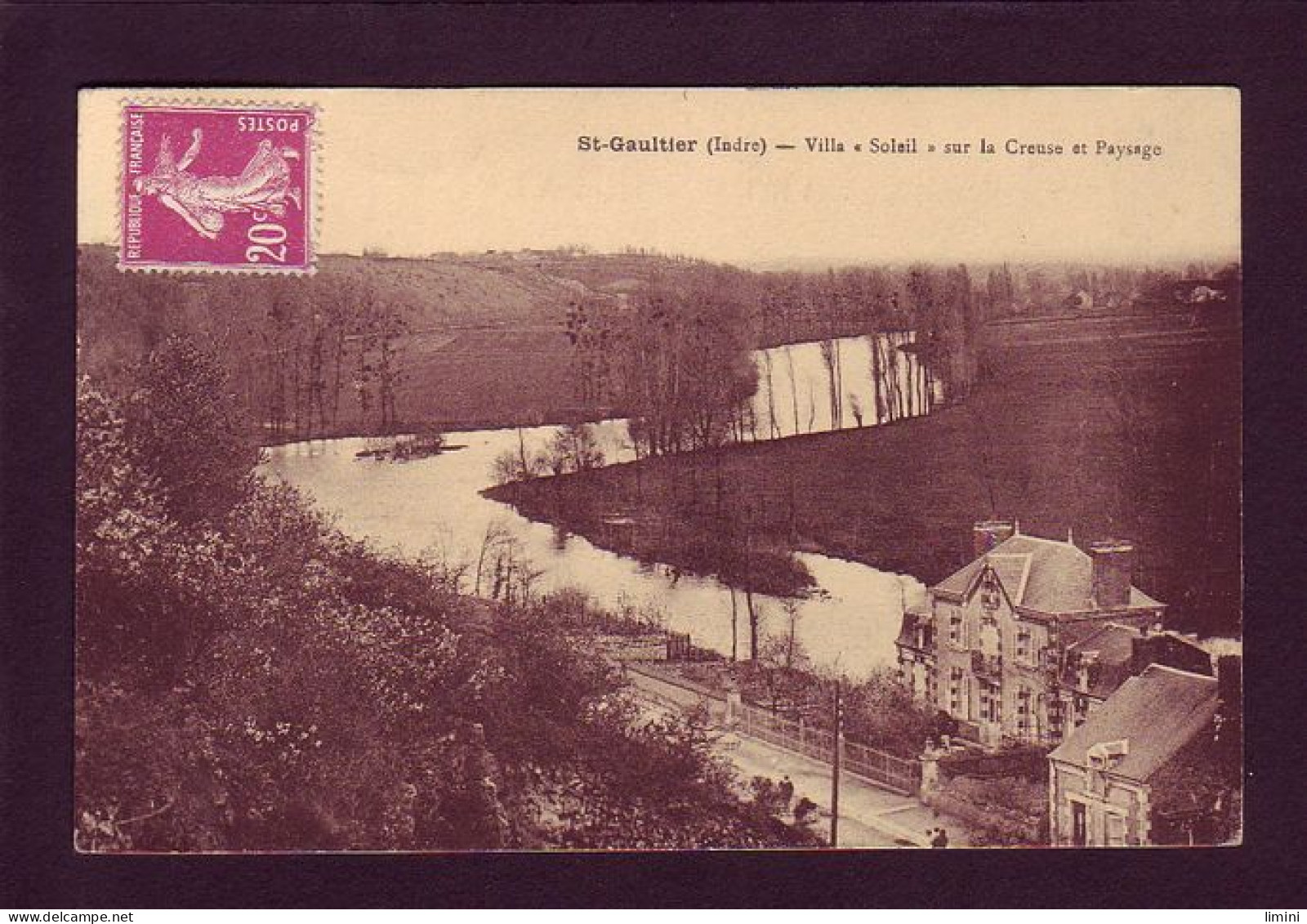 36 - SAINT-GAULTIER - VILLA ""SOLEIL"" SUR LA CREUSE ET LE PAYSAGE -  - Autres & Non Classés