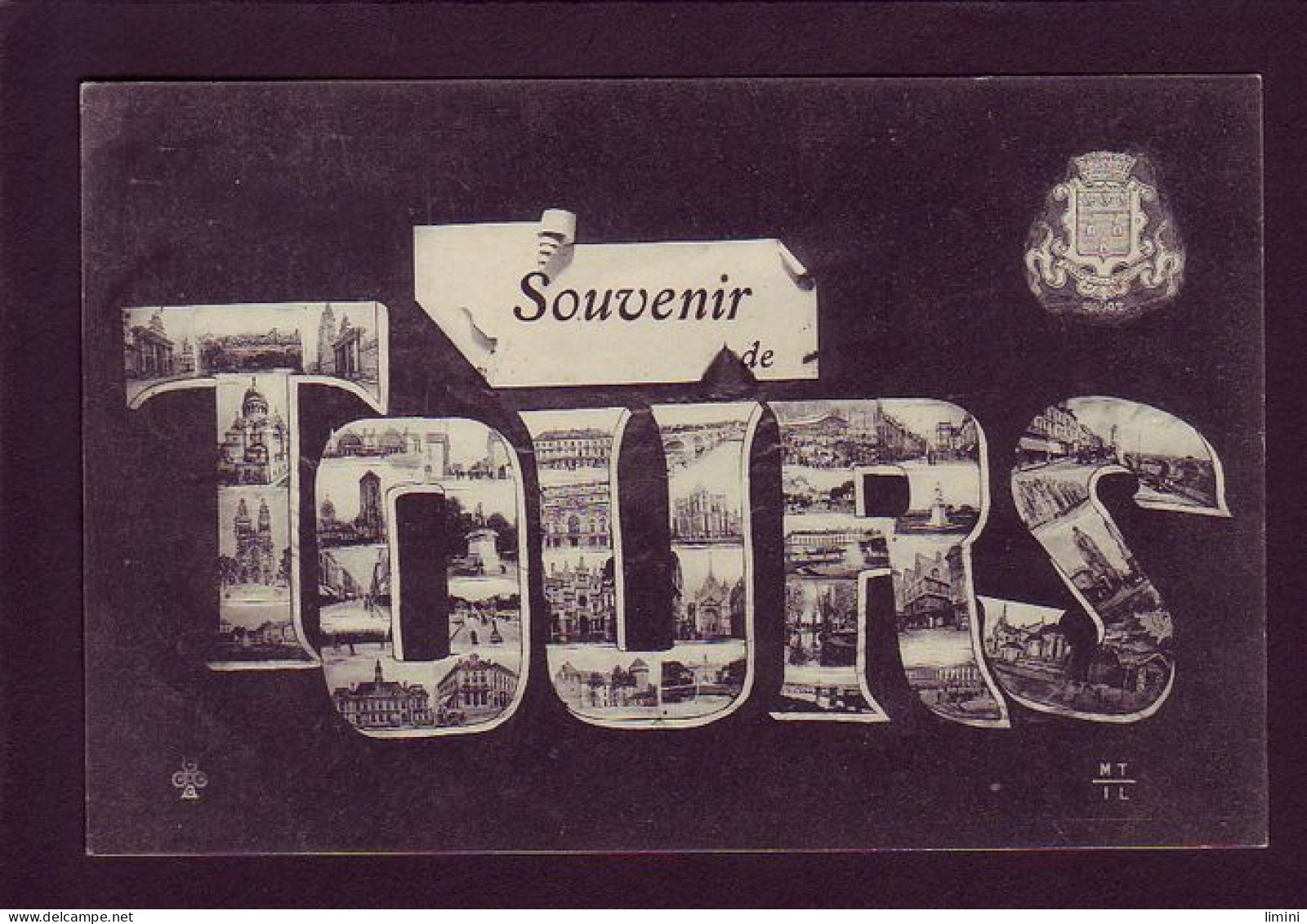 37 - TOURS - LETTRES - SOUVENIR DE TOURS -  - Tours