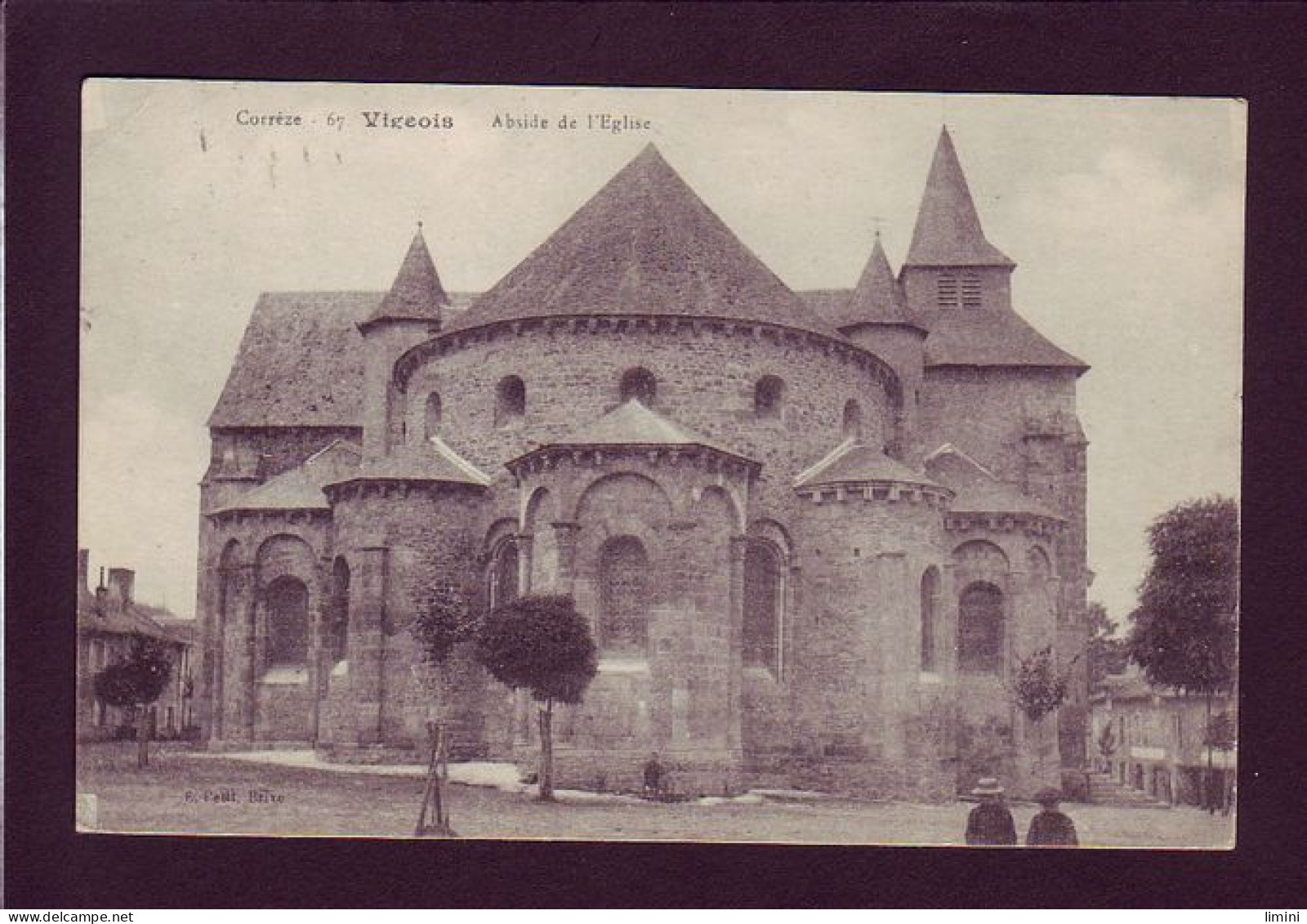 19 - VIGEOIS - ABSIDE DE L'ÉGLISE - ANIMÉE -  - Sonstige & Ohne Zuordnung