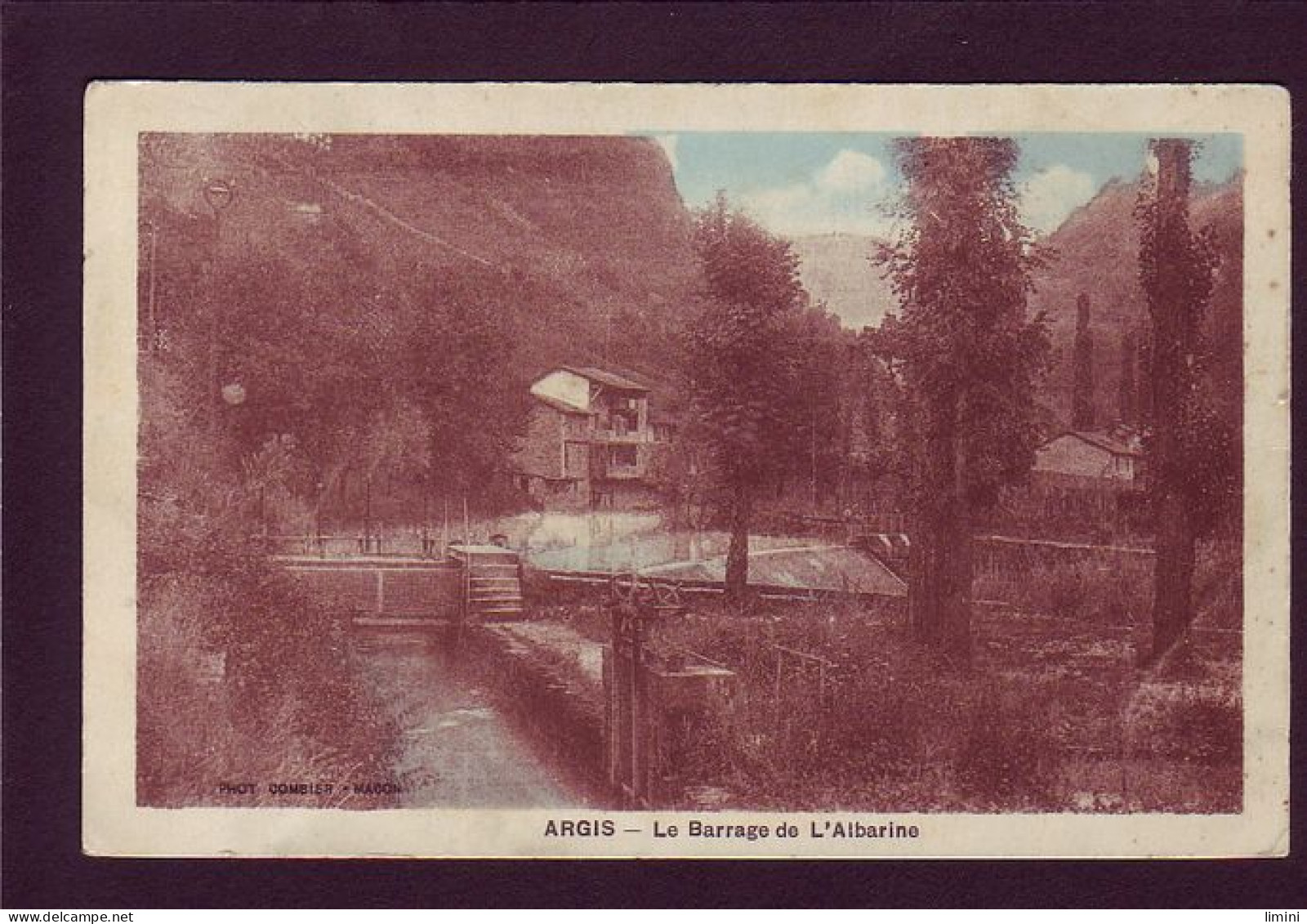 01 - ARGIS - LE BARRAGE DE L'ALBARINE - COLORISÉE -  - Non Classés