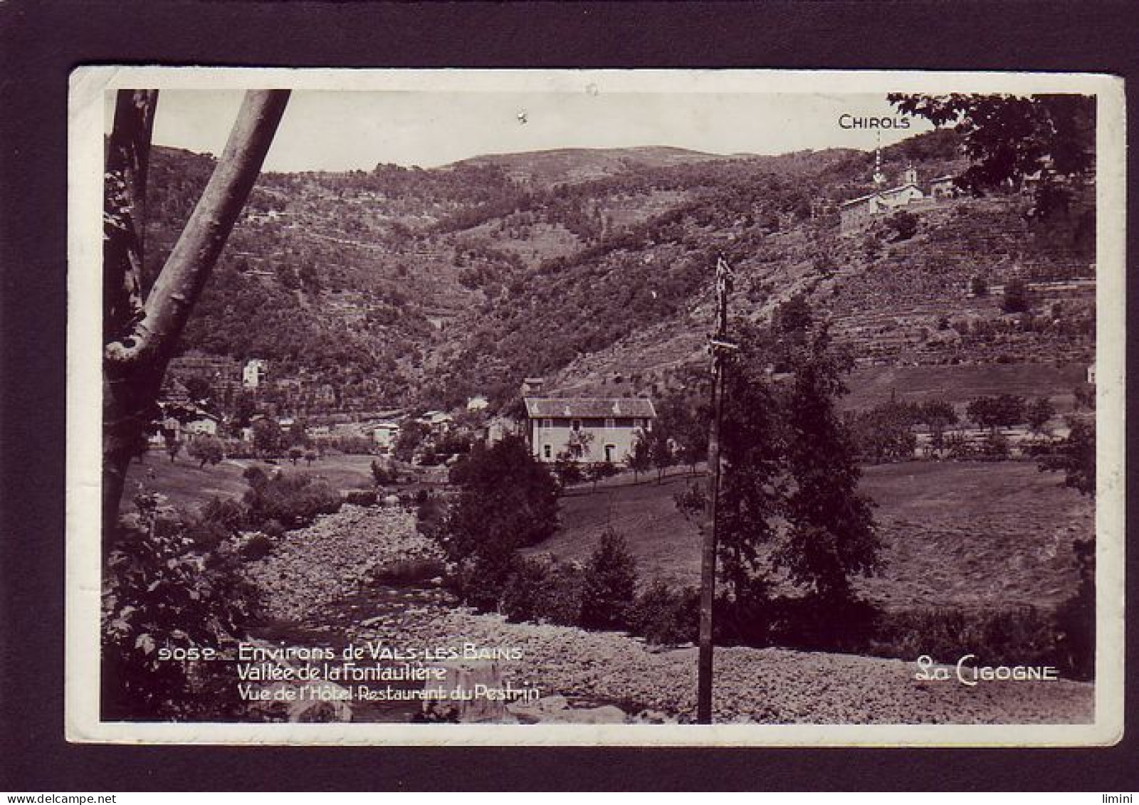 07 - VALS-les-BAINS - HOTEL RESTAURANT DU PESTRIN - VALLÉE DE LA FONTAULIERE -  - Vals Les Bains