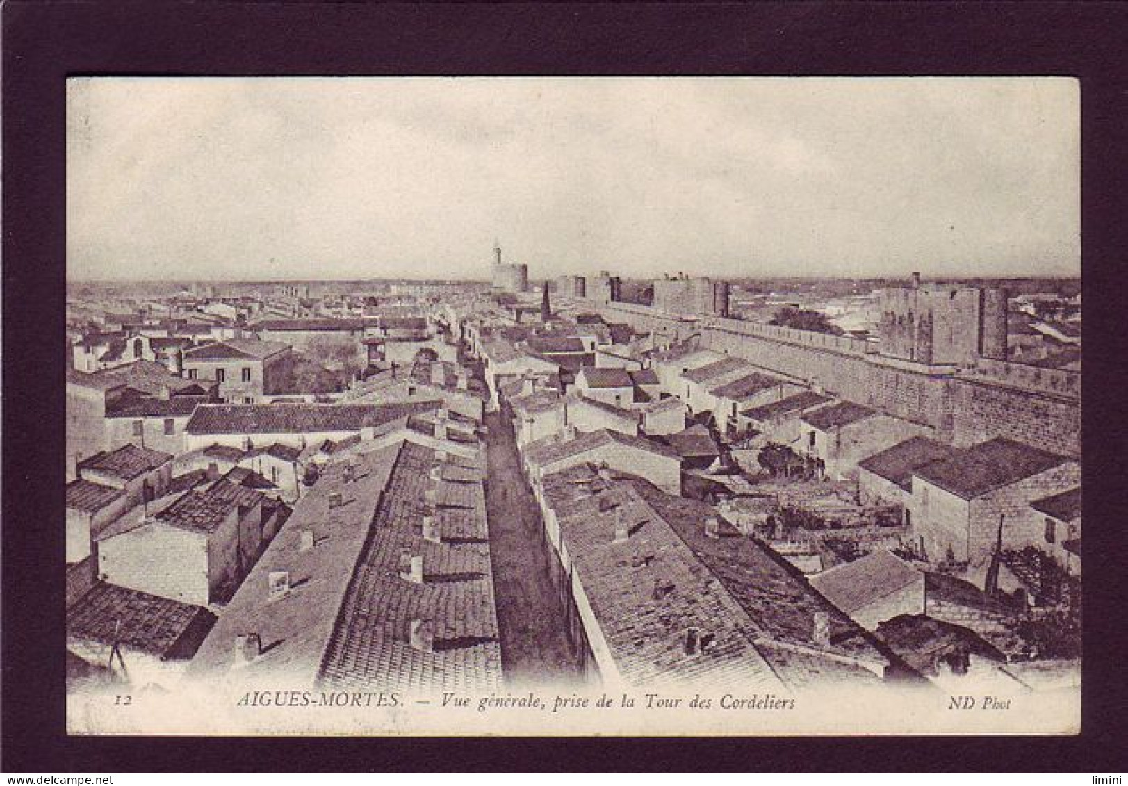 30 - AIGUES-MORTES - VUE GÉNÉRALE, PRISE DE LA TOUR DES CORDELIERS -  - Aigues-Mortes