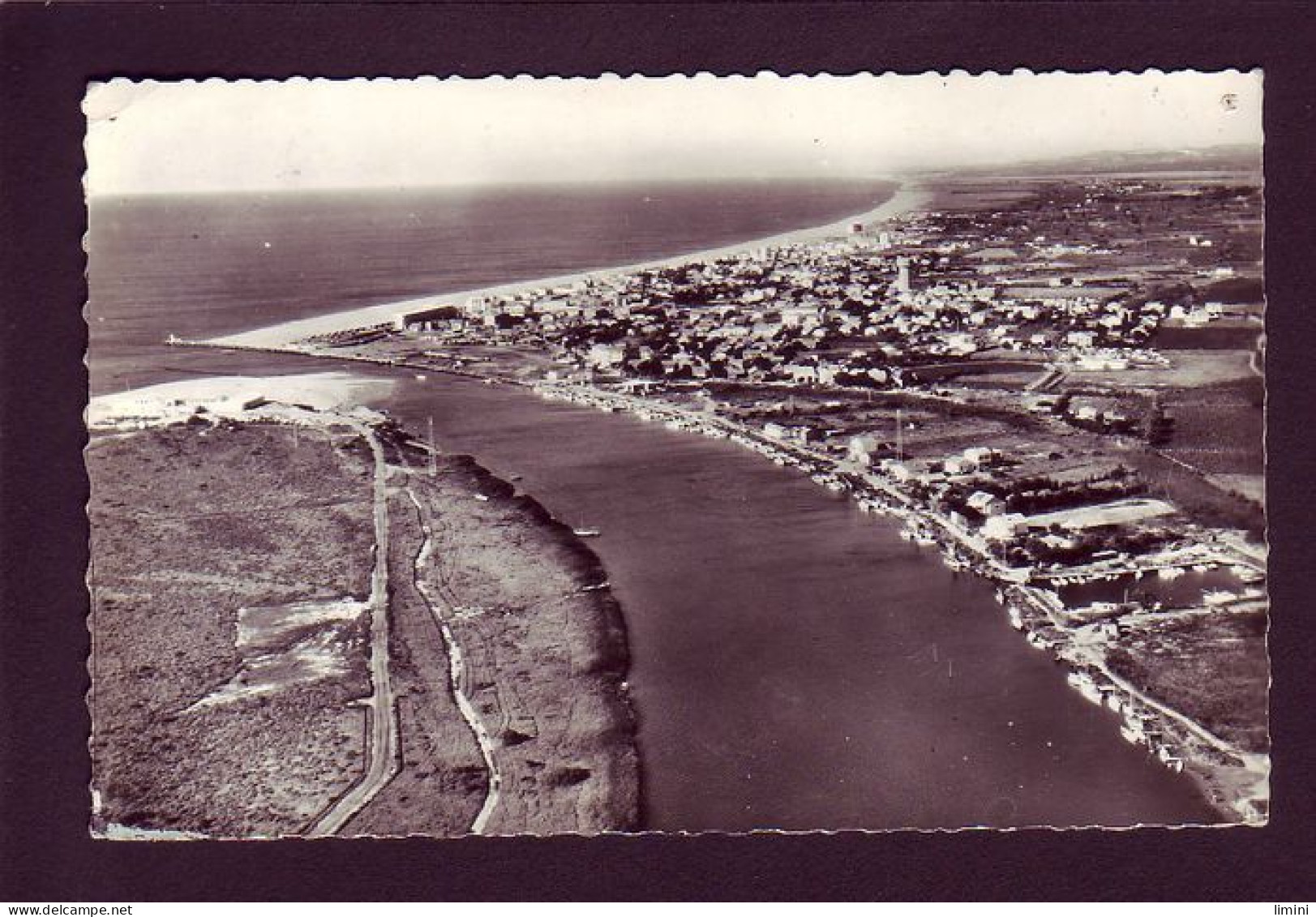 34 - VALRAS-PLAGE - VUE AERIENNE SUR LE CANAL ET LA VILLE -  - Autres & Non Classés