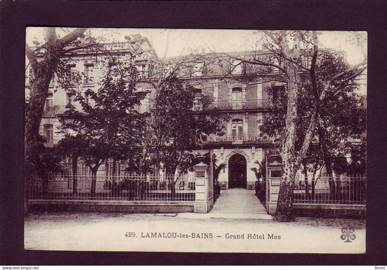 34 - LAMALOU-les-BAINS - GRAND HOTEL MAS -  - Lamalou Les Bains