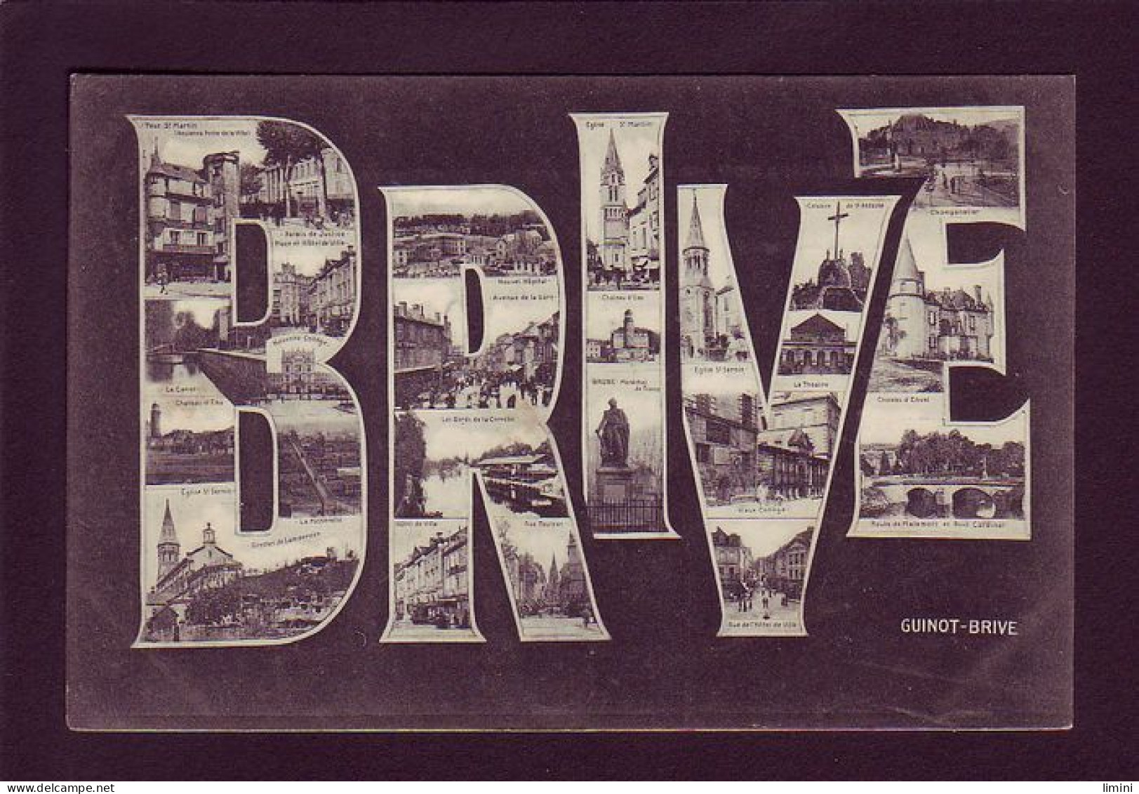 19 - BRIVE - LETTRES - MULTIVUES -  - Brive La Gaillarde