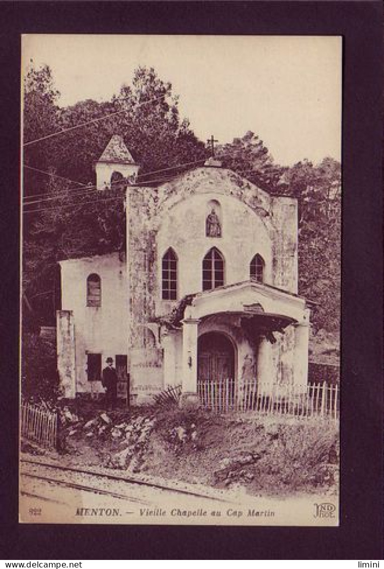 06 - MENTON - VIEILLE CHAPELLE AU CAP-MARTIN - ANIMÉE -  - Menton