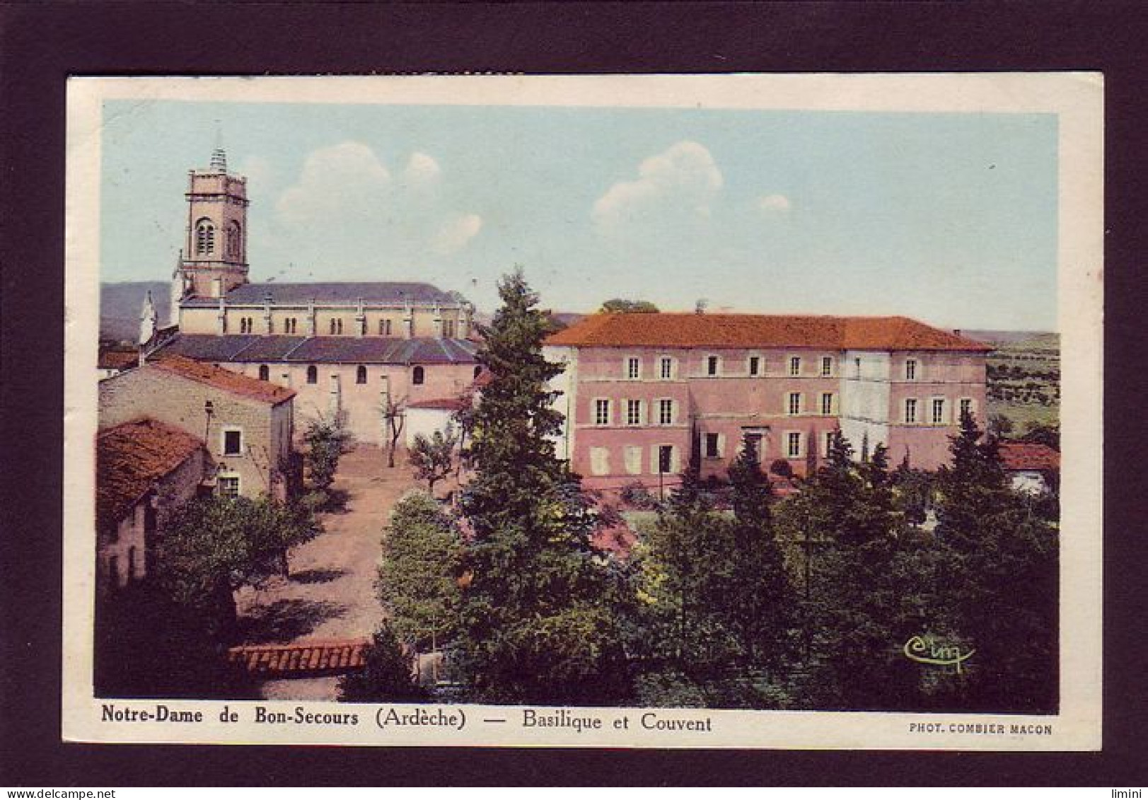 07 - NOTRE DAME-de-BON-SECOURS - BASILIQUE ET COUVENT - COLORISÉE -  - Autres & Non Classés