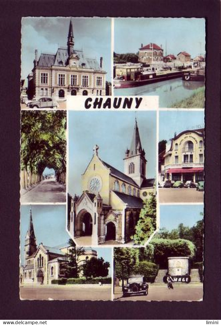 02 - CHAUNY - MULTIVUES - AUTOMOBILE -  - Chauny