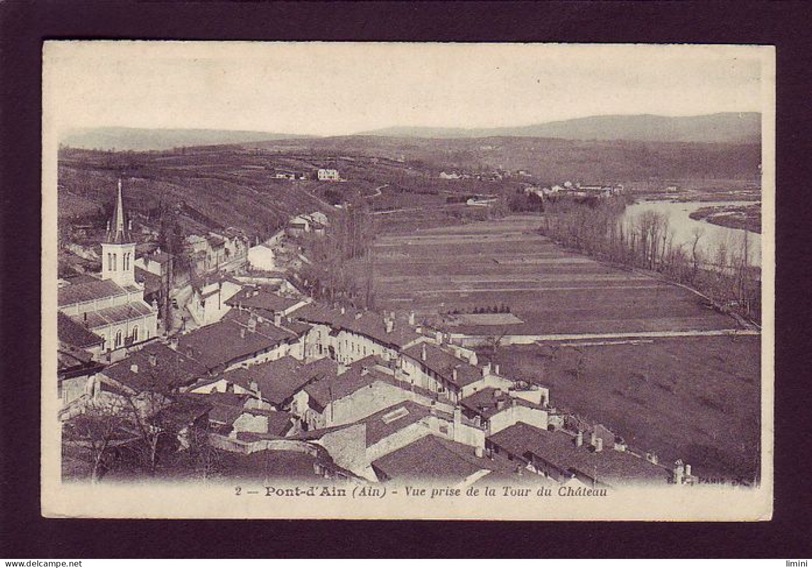 01 - PONT-D'AIN - VUE PRISE DE LA TOUR DU CHATEAU -  - Non Classés