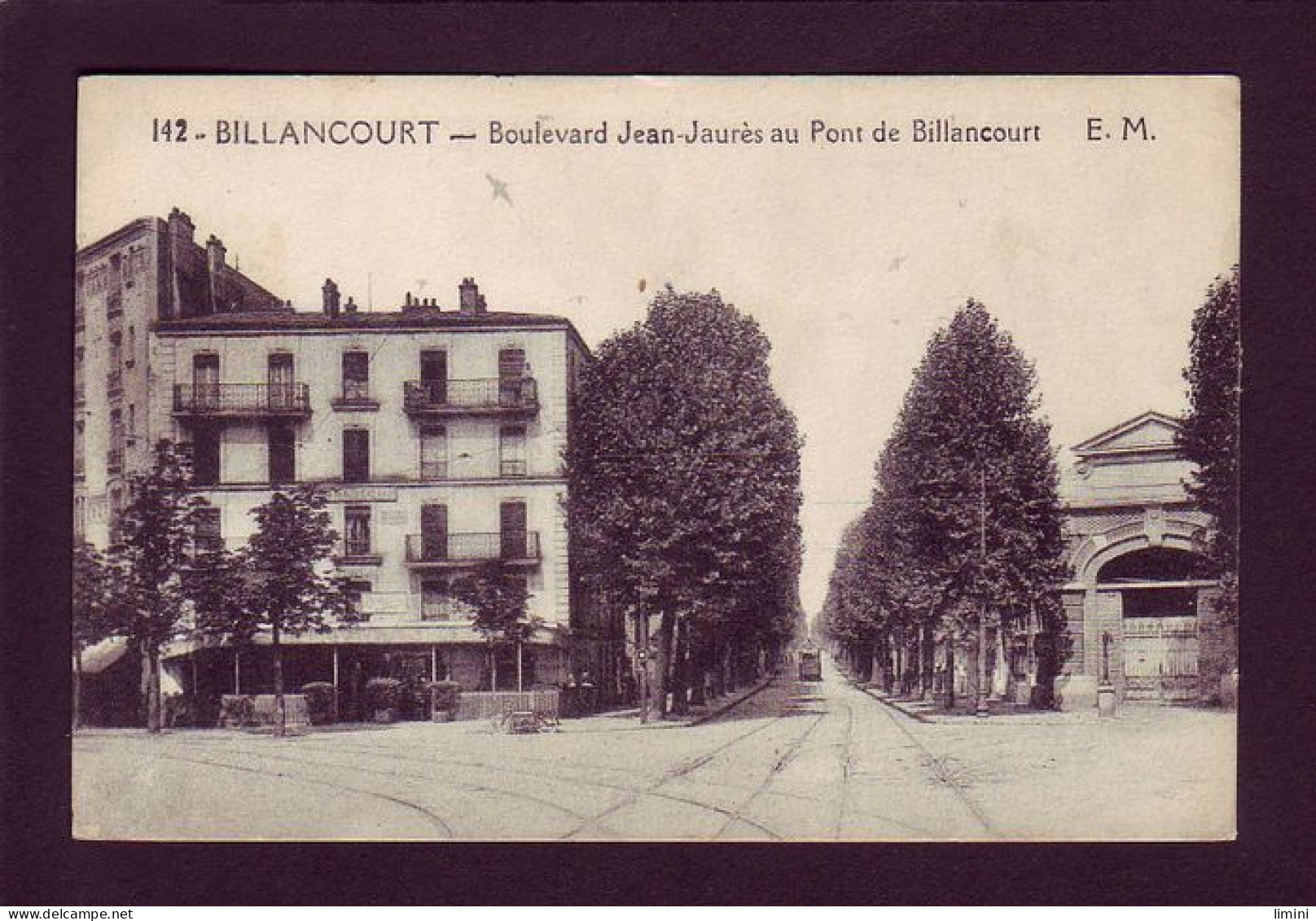 92 - BILLANCOURT - BOULEVARD JEAN-JAURES AU PONT DE BILLANCOURT- ANIMÉE -  - Boulogne Billancourt