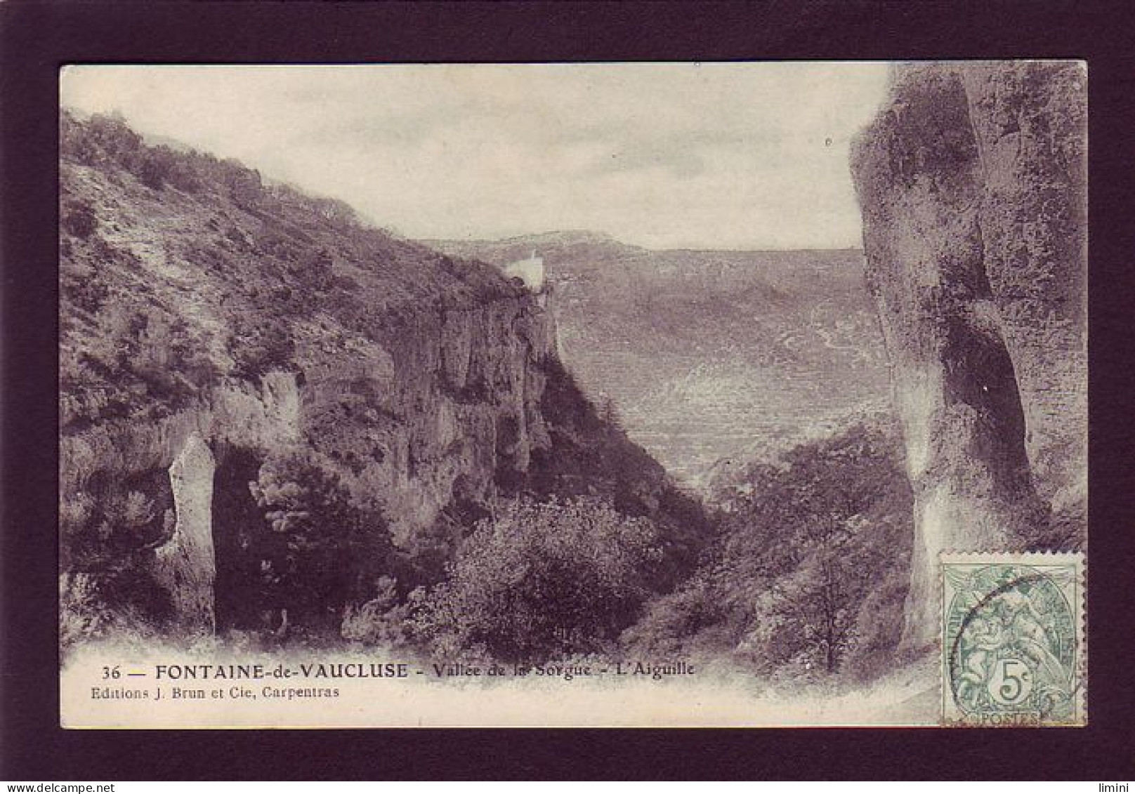 84 - FONTAINE-de-VAUCLUSE - VALLÉE DE LA SORGUE - L'AIGUILLE -  - Sonstige & Ohne Zuordnung