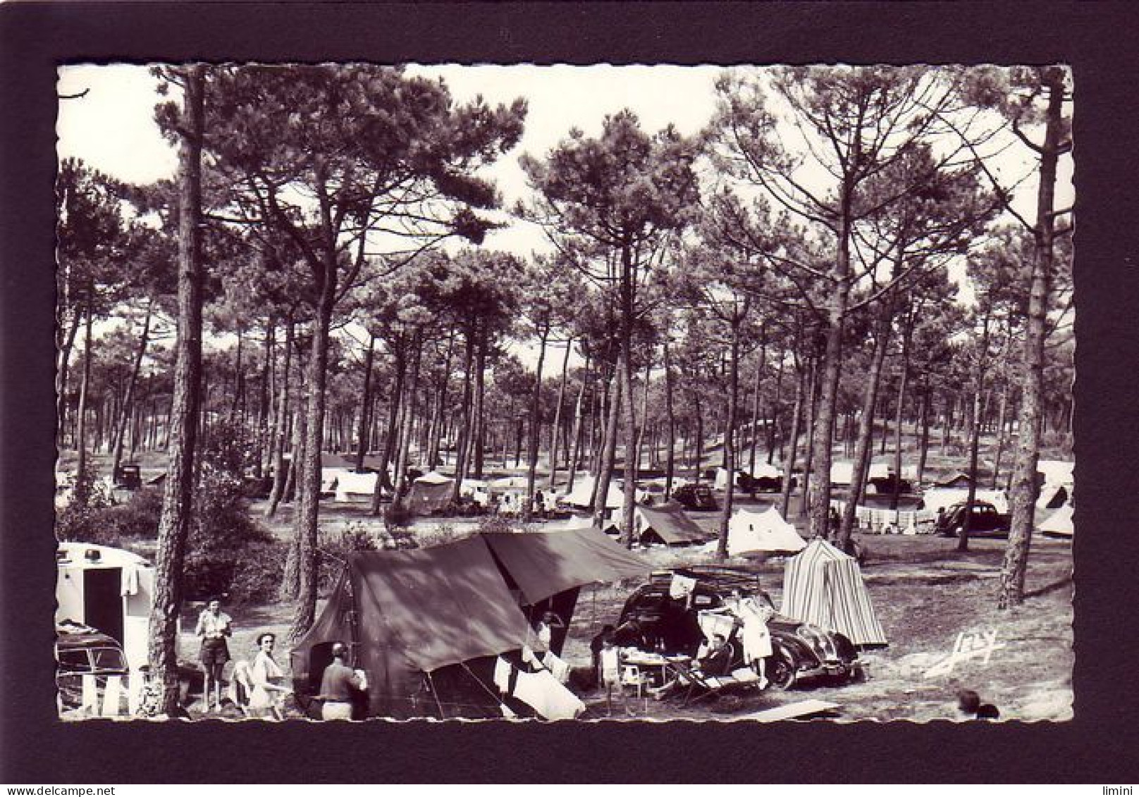 85 - SAINT-JEAN-de-MONTS - LE COIN DES CAMPEURS DANS LA FORET - AUTOMOBILE - ANIMÉE -  - Saint Jean De Monts