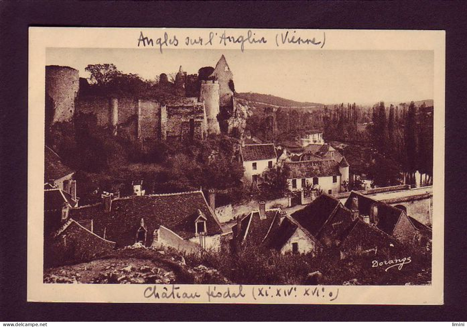 86 - ANGLES-sur-L'ANGLIN - LE CHATEAU FEODAL -  - Autres & Non Classés