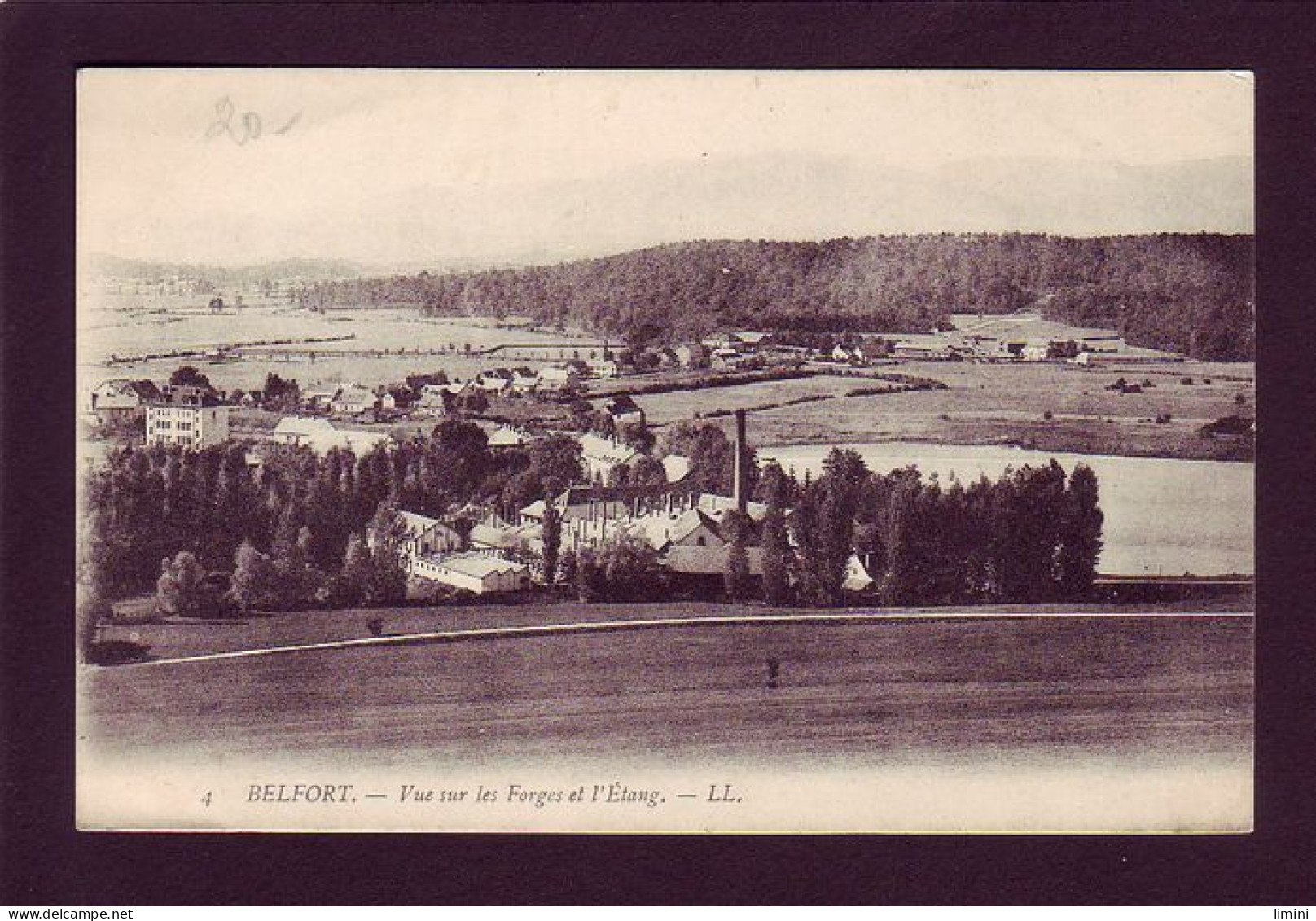 90 - BELFORT - VUE SUR LES FORGES ET L'ÉTANG -  - Belfort - Stad