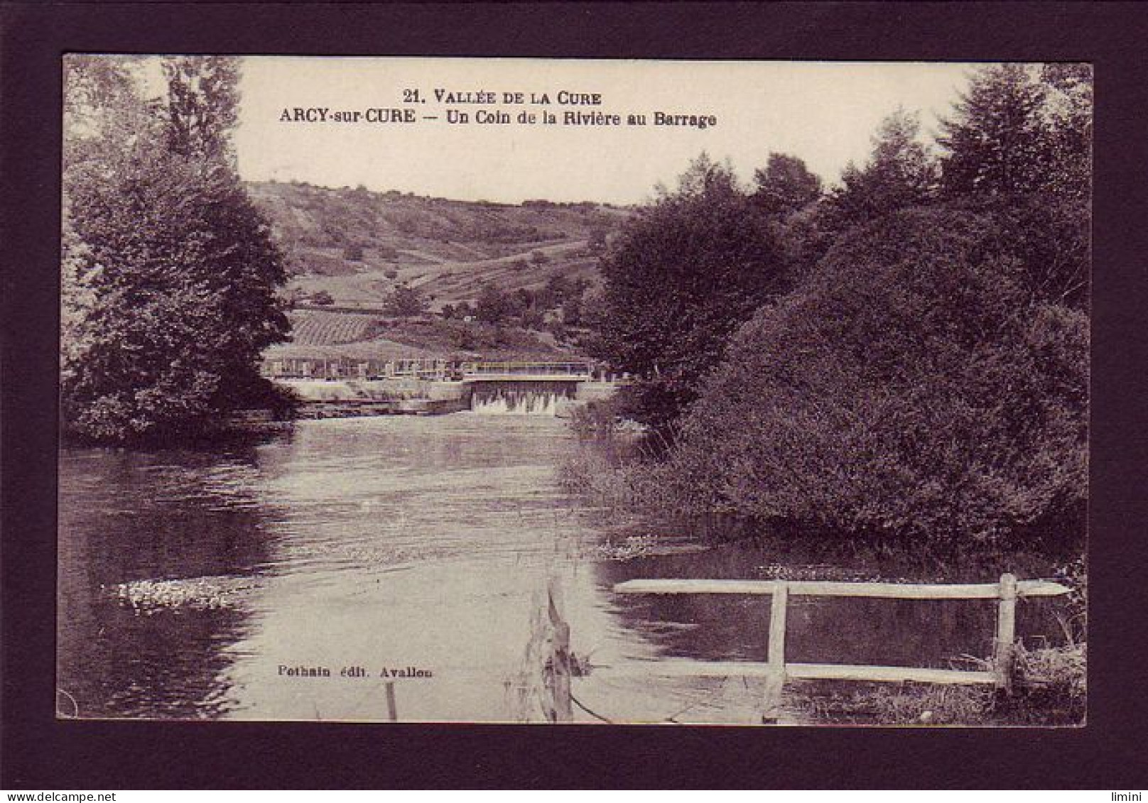 89 - ARCY-sur-CURE - UN COIN DE LA RIVIERE AU BARRAGE -  - Other & Unclassified