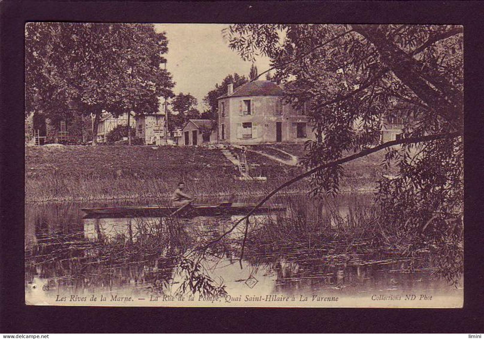 94 - VARENNE-SAINTE-HILAIRE - LA RIVE DE LA POMPE - PROMENADE EN BARQUE -  - Other & Unclassified