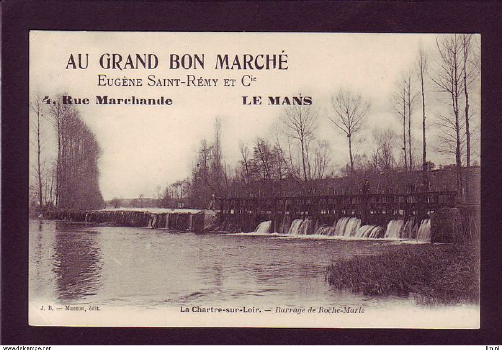 72 - LA CHARTRE-sur-le-LOIR - BARRAGE DE ROCHE-MARIE - ANIMÉE -  - Autres & Non Classés