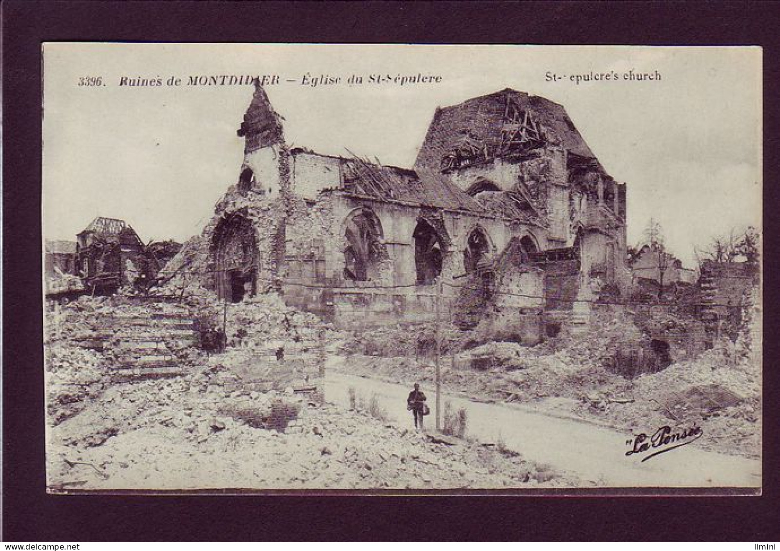 80 - GUERRE 14/18 - MONTDIDIER - ÉGLISE DU SAINT-SEPULCRE - ANIMÉE -  - Montdidier