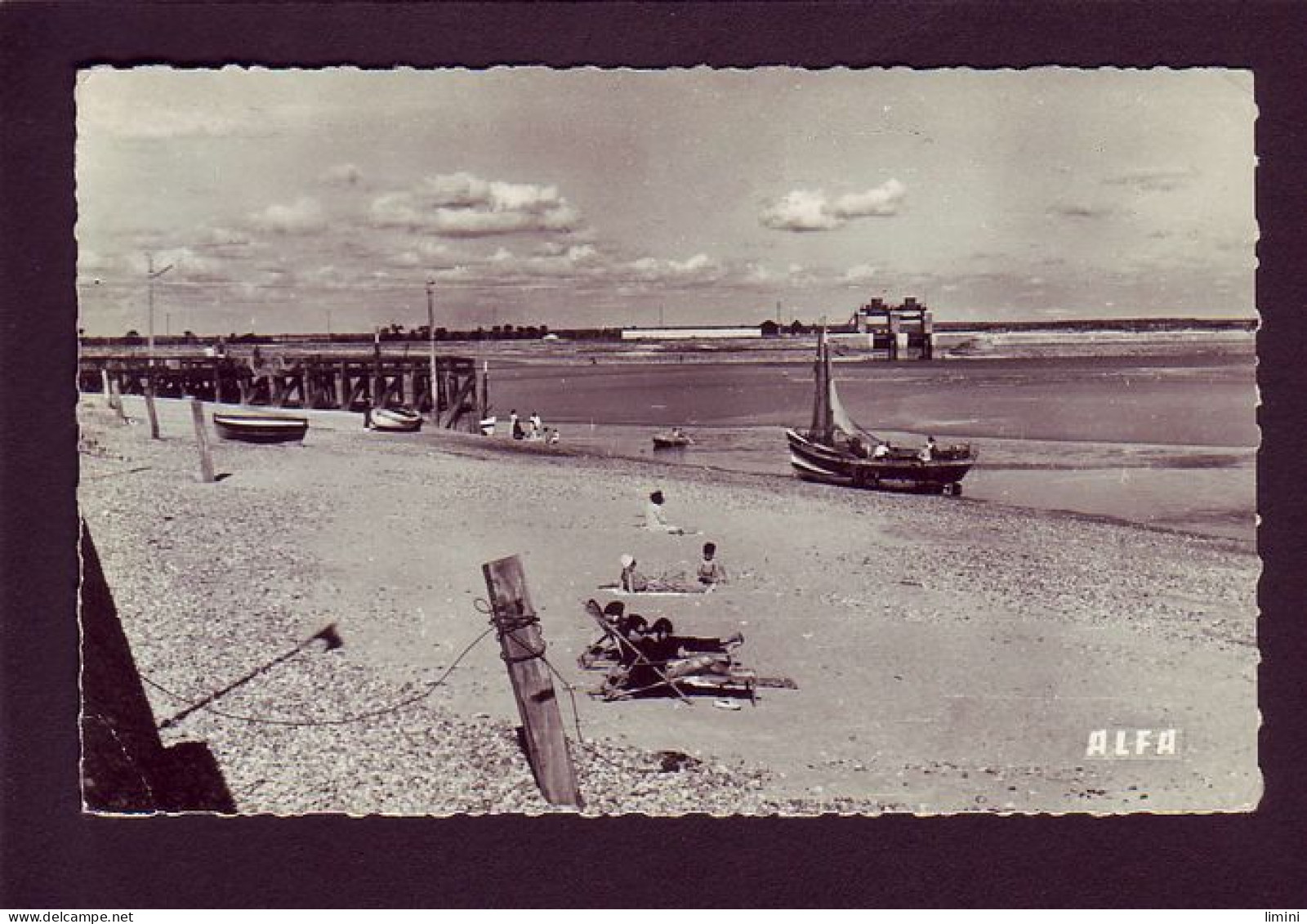 80 - LE CROTOY - VUE SUR L'ESTACADE ET LES ECLUSES - ANIMÉE -  - Le Crotoy