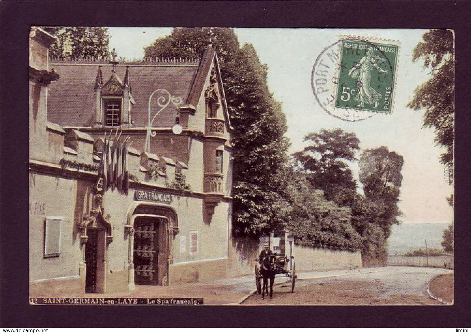 78 - SAINT-GERMAIN-en-LAYE - LE SPA FRANCAIS - ATTELAGE - COLORISÉE  -  - St. Germain En Laye (Château)