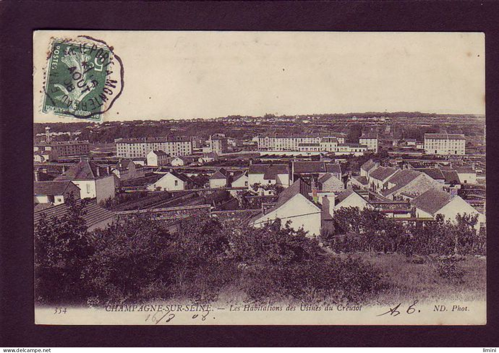 77 - CHAMPAGNE-sur-SEINE - LES HABITATIONS DES USINES DU CREUSOT -  - Other & Unclassified