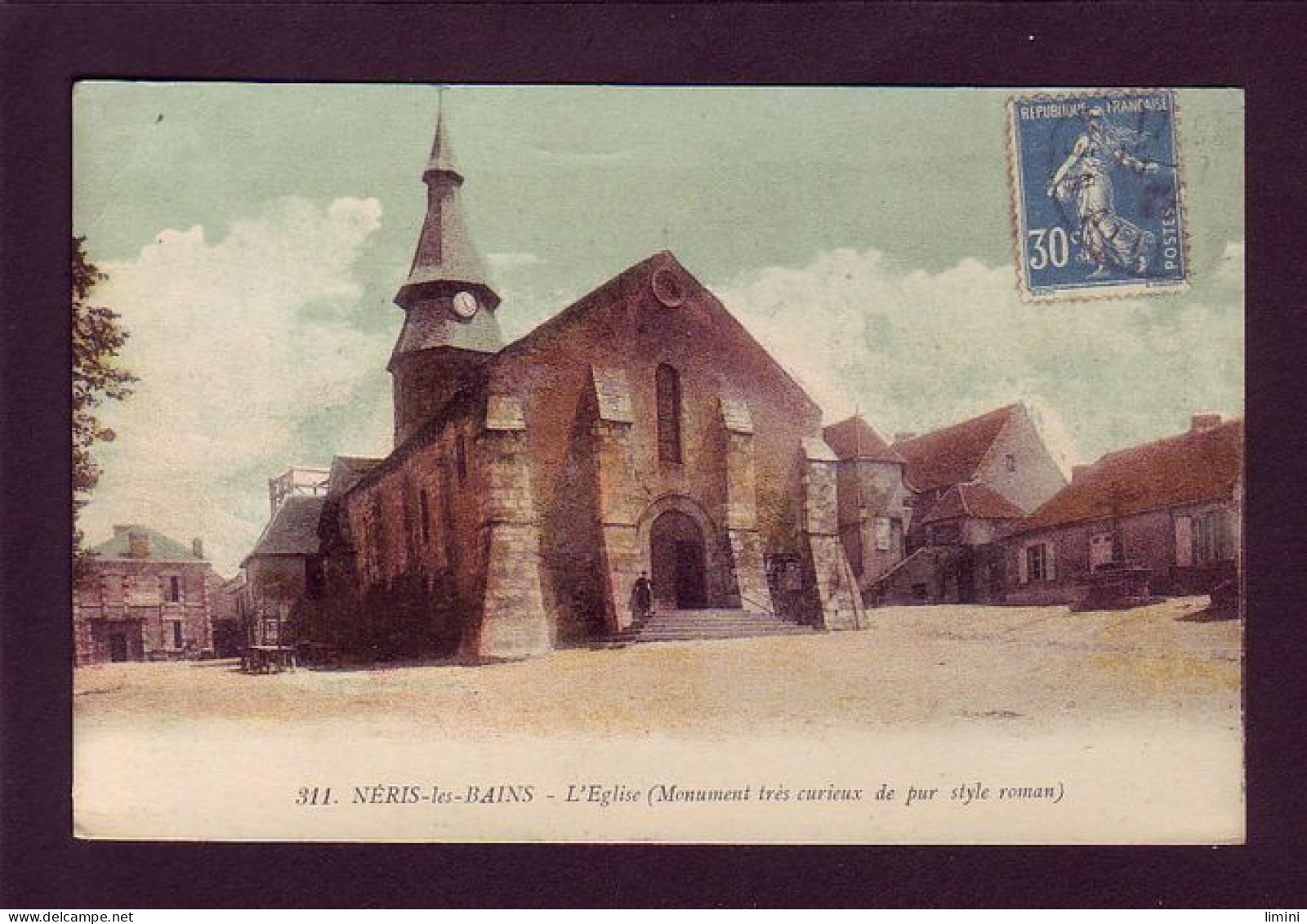 03 - NERIS-les-BAINS - L'ÉGLISE - COLORISÉE -  - Neris Les Bains