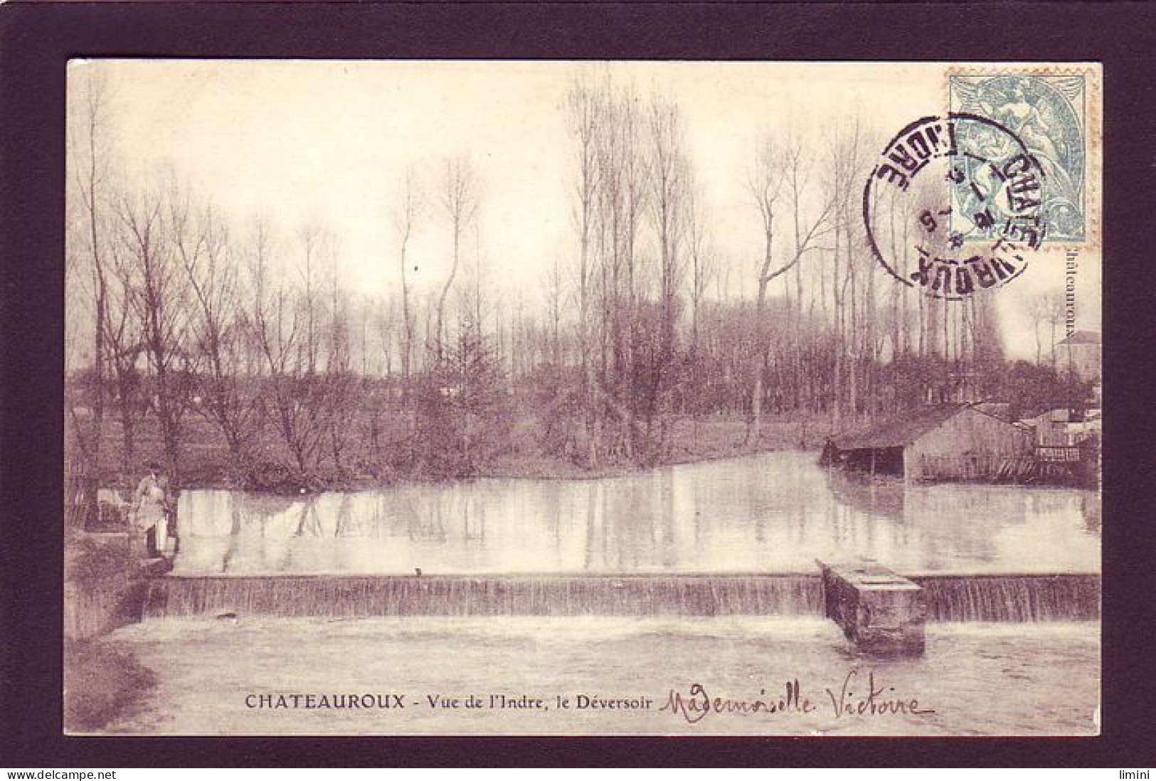 36 - CHATEAUROUX - VUE DE L'INDRE, LE DEVERSOIR - ANIMÉE -  - Chateauroux