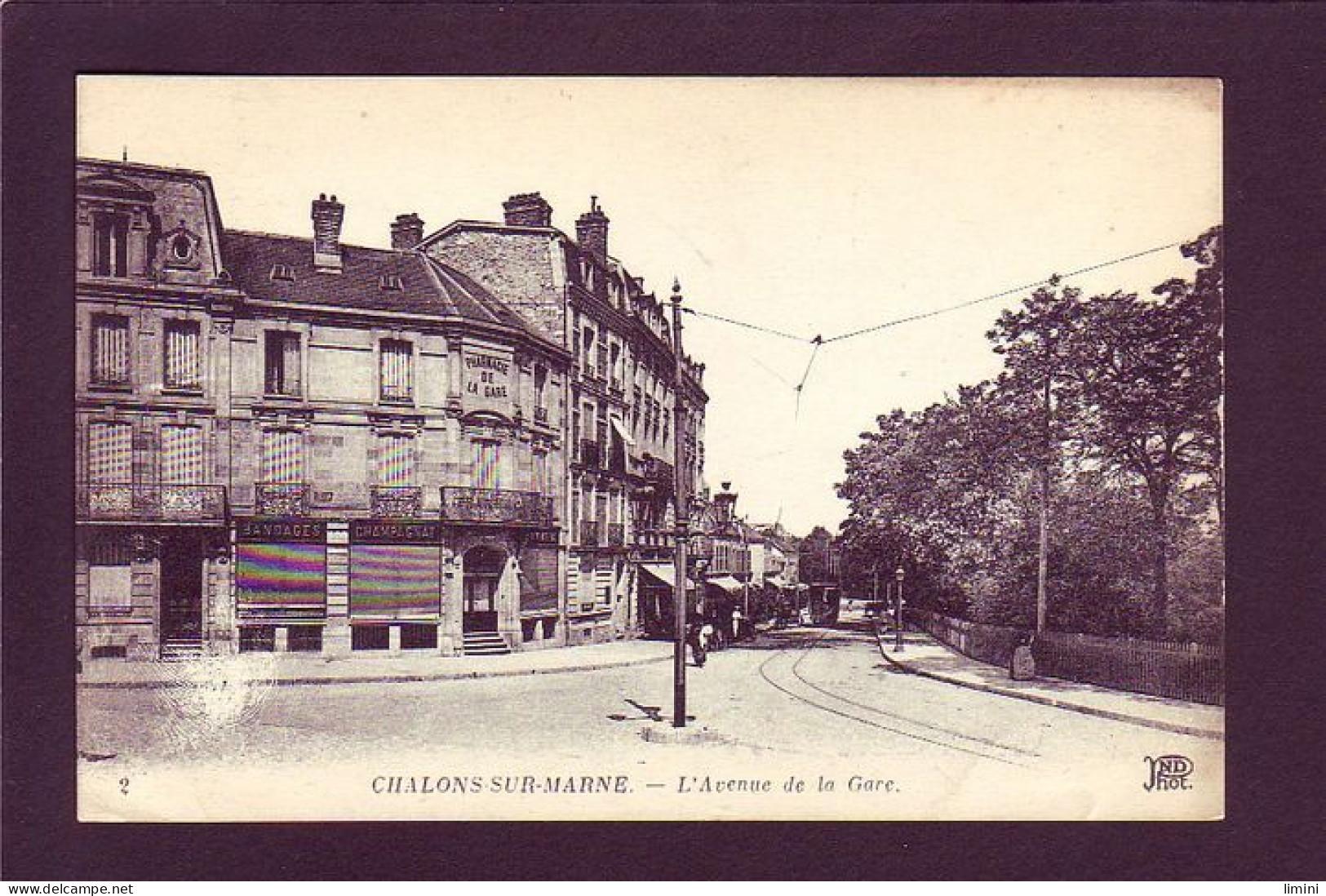 51 - CHALONS-sur-MARNE - AVENUE DE LA GARE - ANIMÉE -  - Châlons-sur-Marne
