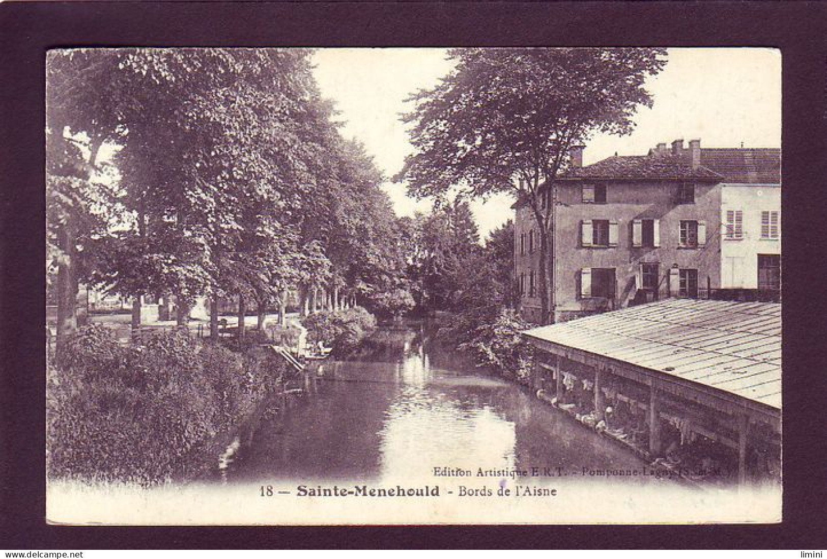 51 - SAINTE-MENEHOULD - BORDS DE L'AISNE - LAVANDIERE -  - Sainte-Menehould