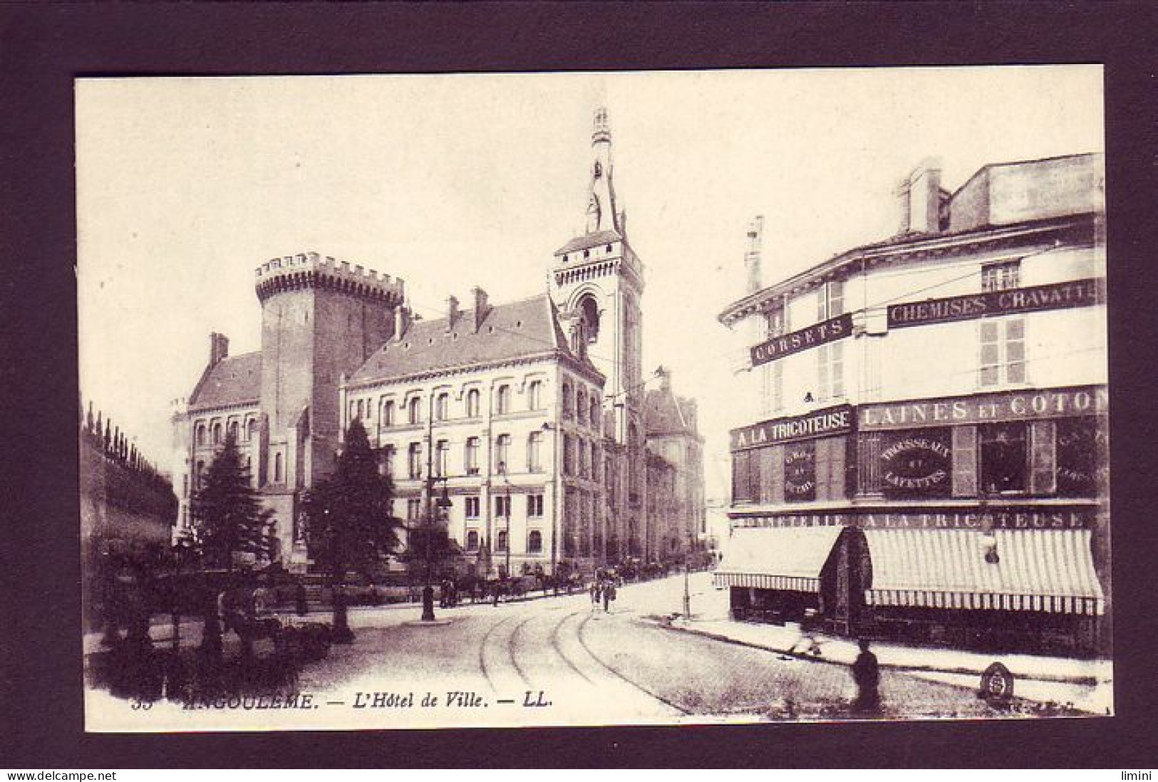 16 - ANGOULEME - L'HOTEL DE VILLE - ANIMÉE - ATTELAGE -  - Angouleme